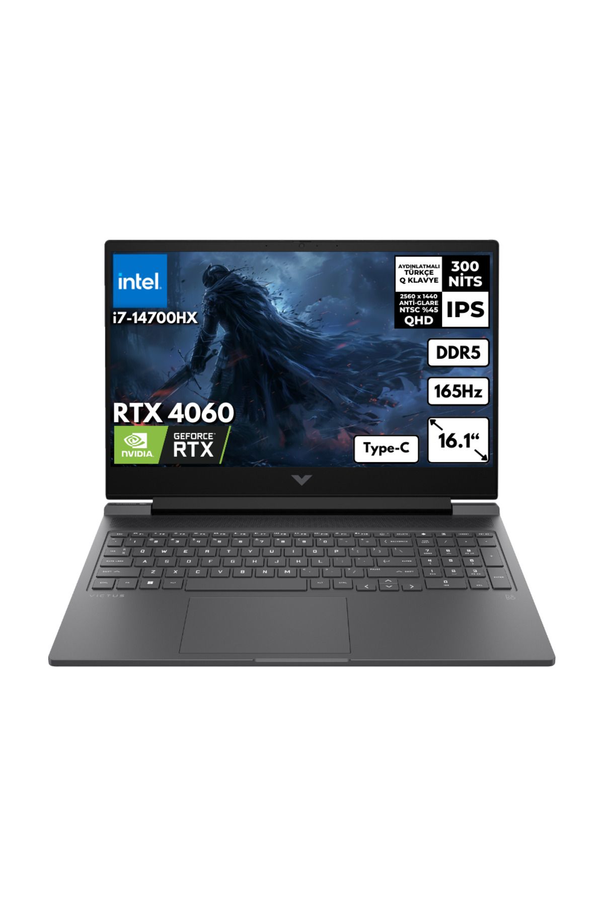 HP Victus 16-R1088NT i7-14700HX 32GB 4 TBSSD RTX4060 (8GB) 16.1" QHD Windows 10 Pro B8SG7EAHMF73
