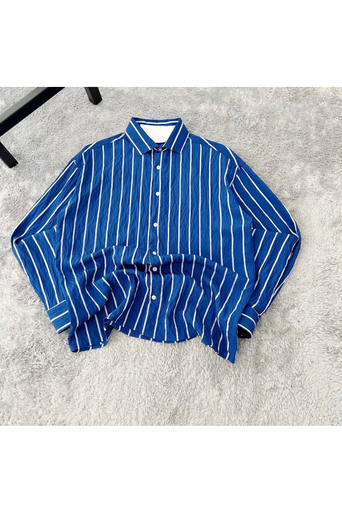 MFU collection Oversize Çizgili Gömlek