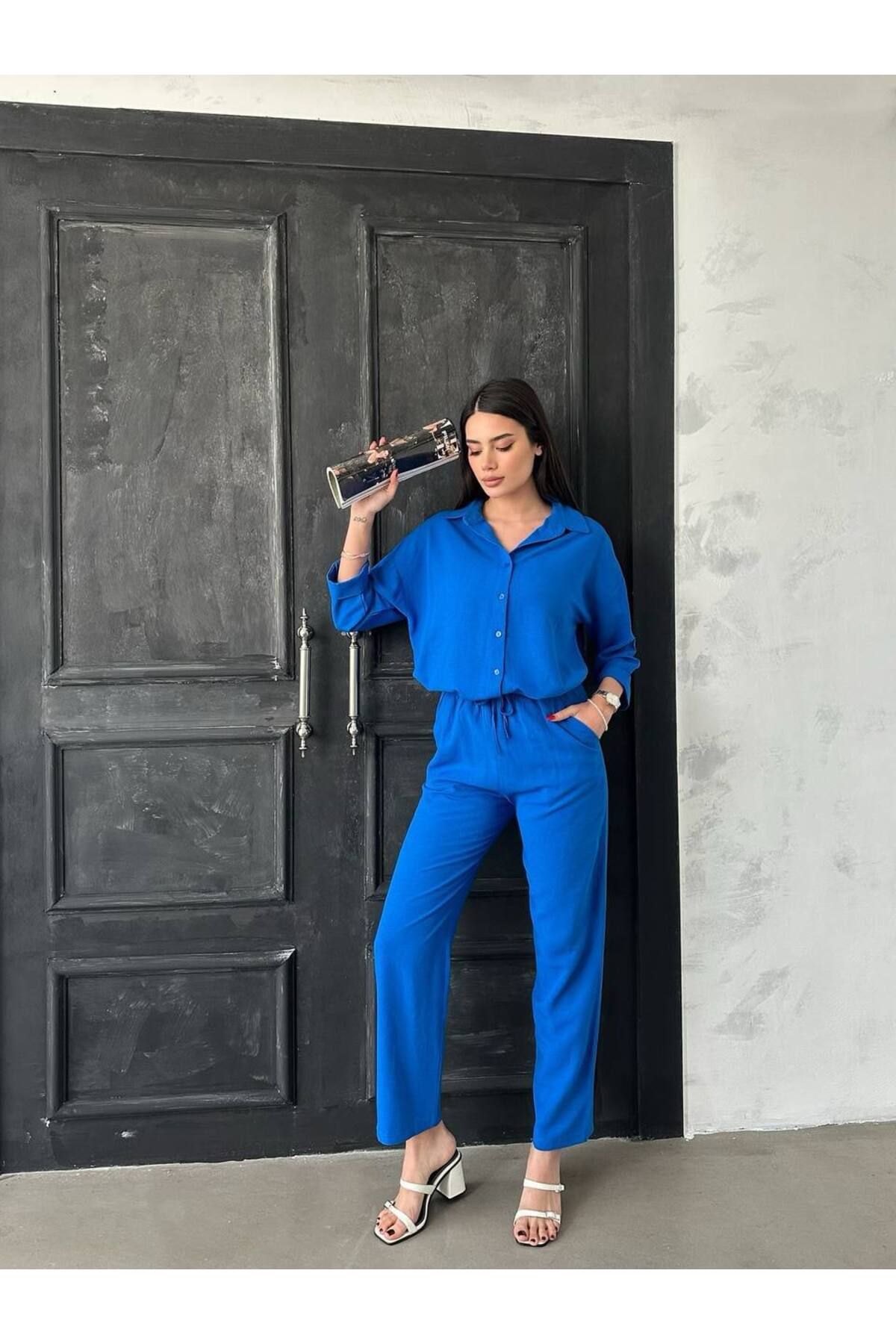 Abalı Yeni sezon-Triko Korspan ،Soğuk İp ,yumuşak, yazlık Triko taşlı bluz . Meryem model.
