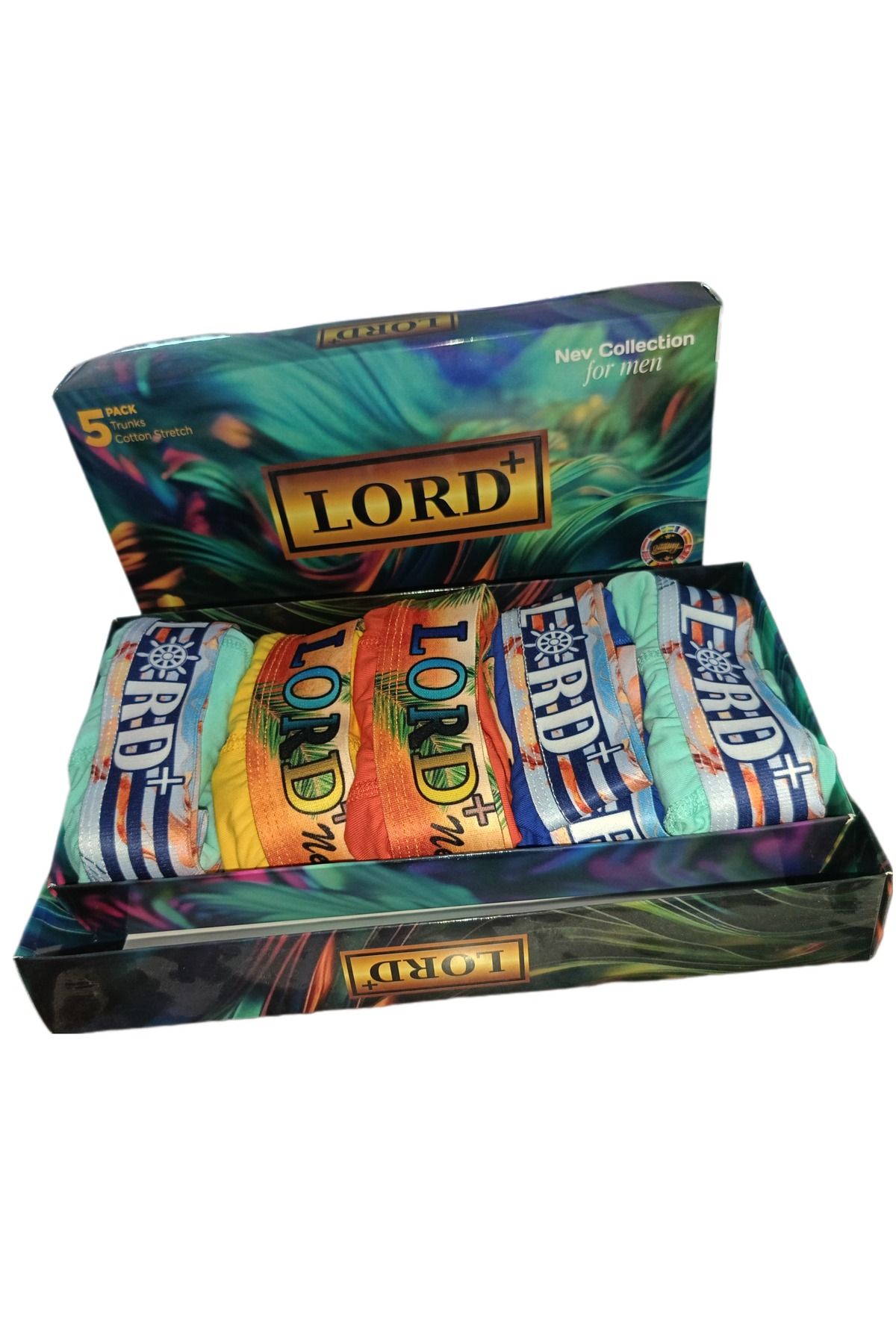 lordplus %100 Kaliteli Pamuklu Erkek 5'li Likralı Boxer