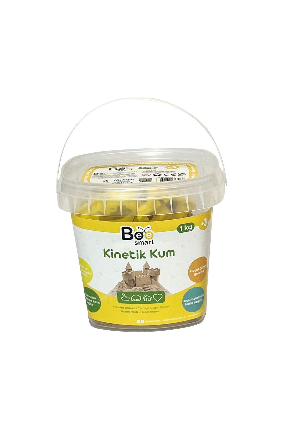 Bee Smart Yaratıcılığı Geliştiren, Yumuşak Dokulu Eğitici Oyun Kumu