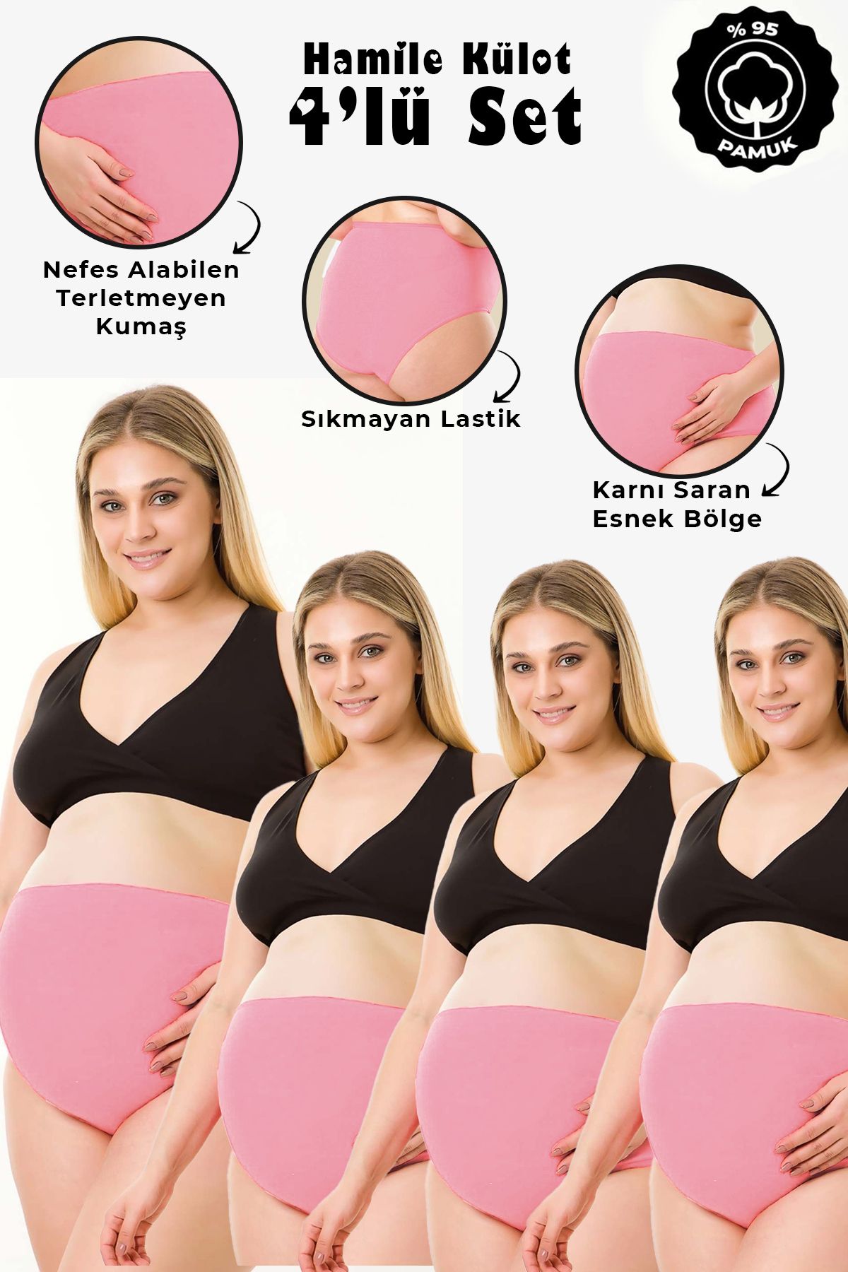 par lingerie pl 4LÜ SET HAMİLE KÜLOT