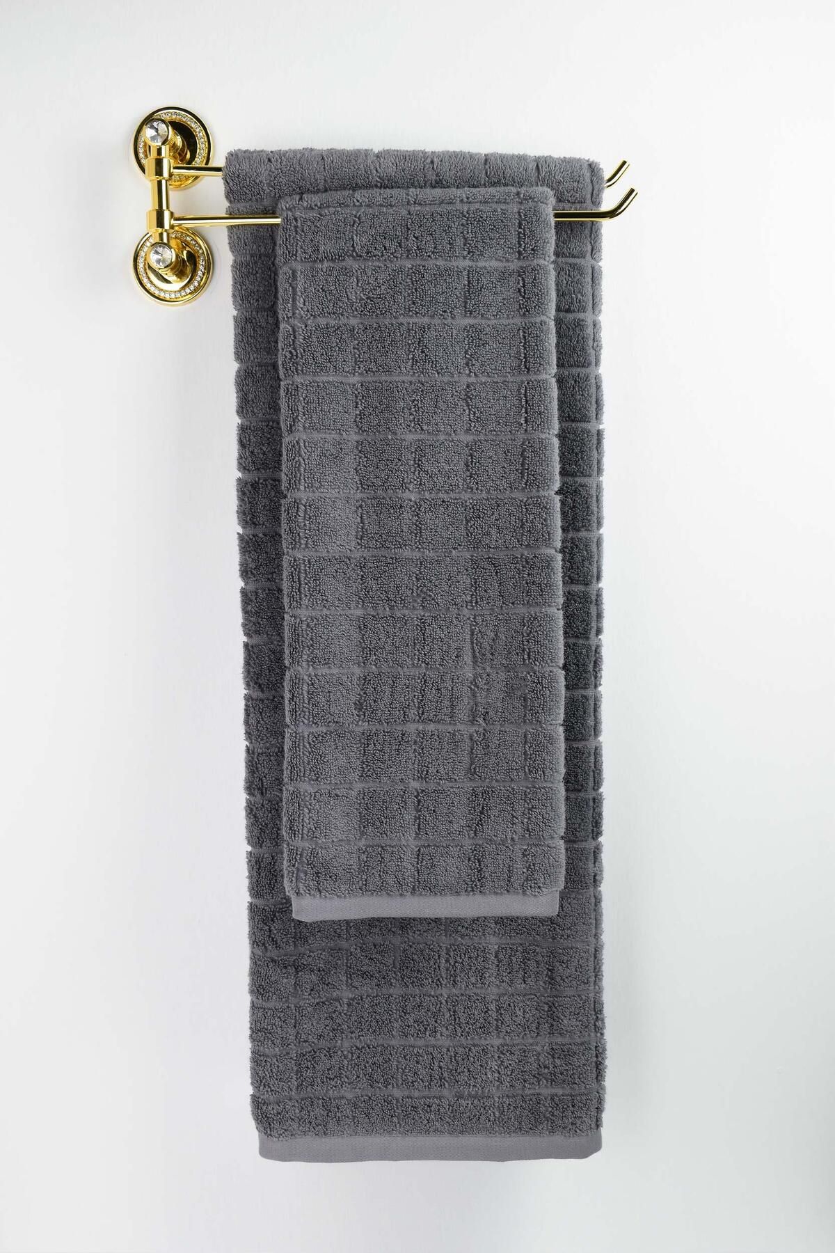 Biriz Moda Quatro Microcotton Banyo Havlusu - Antrasit