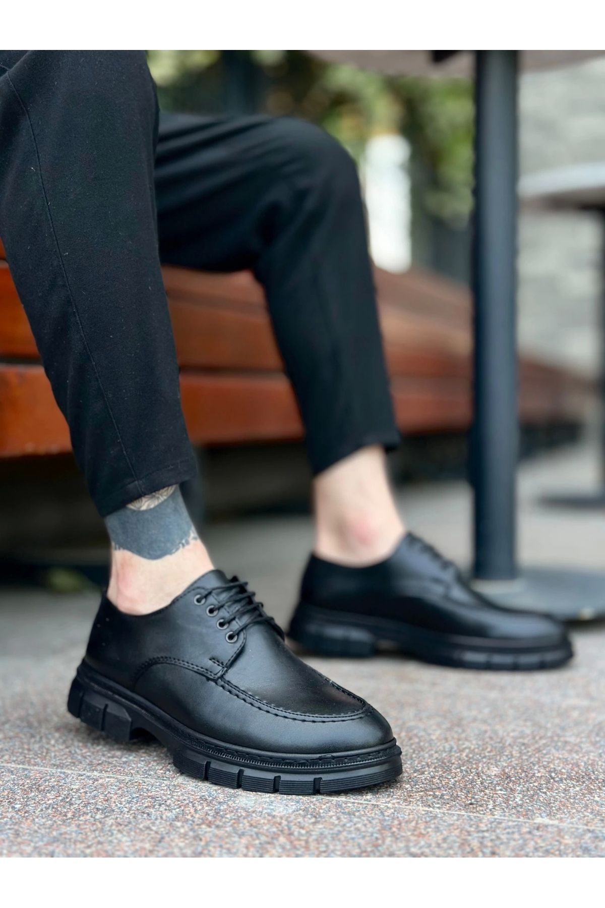 aradimtaradim BA0237 Bağcıklı Klasik Yüksek Taban Casual Erkek Ayakkabı