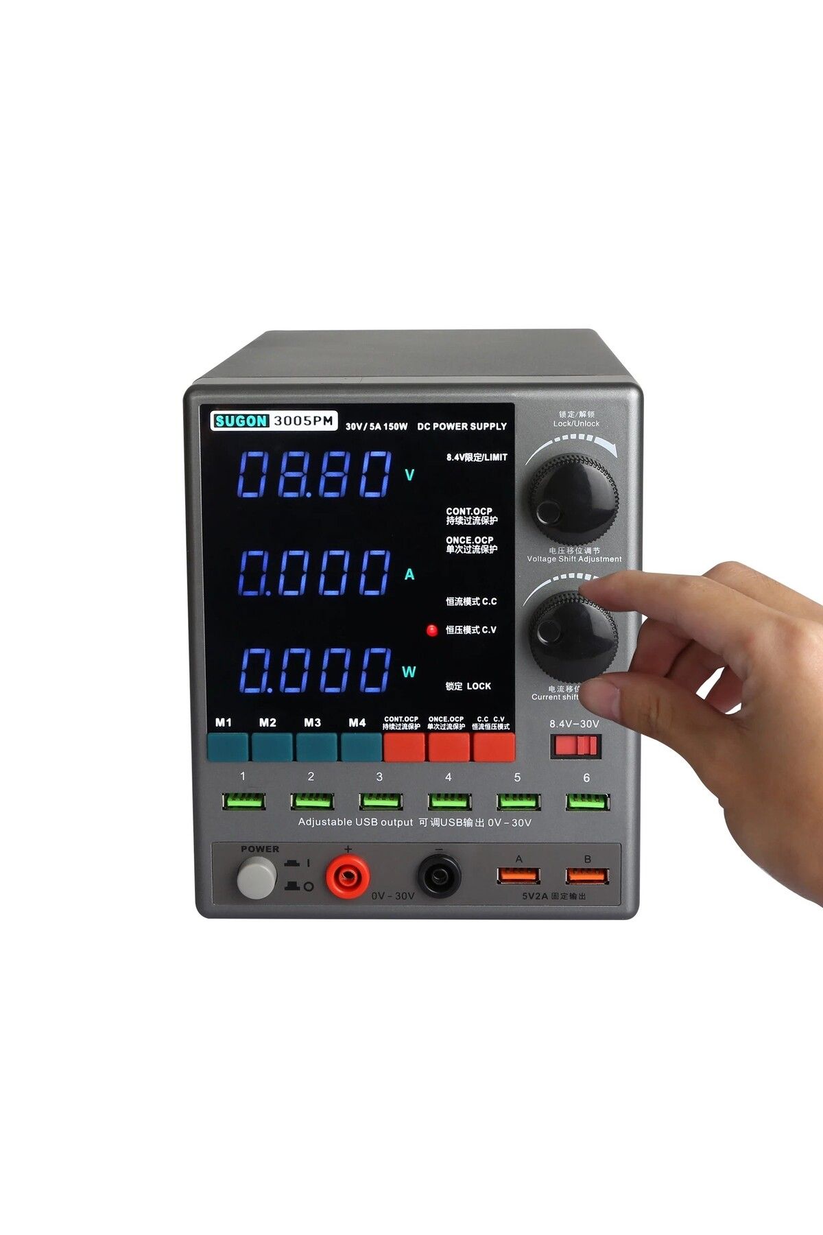 SUGON 3005pm 30v 5a Ayarlanabilir 8 Usb Portlu Dc Güç Kaynağı