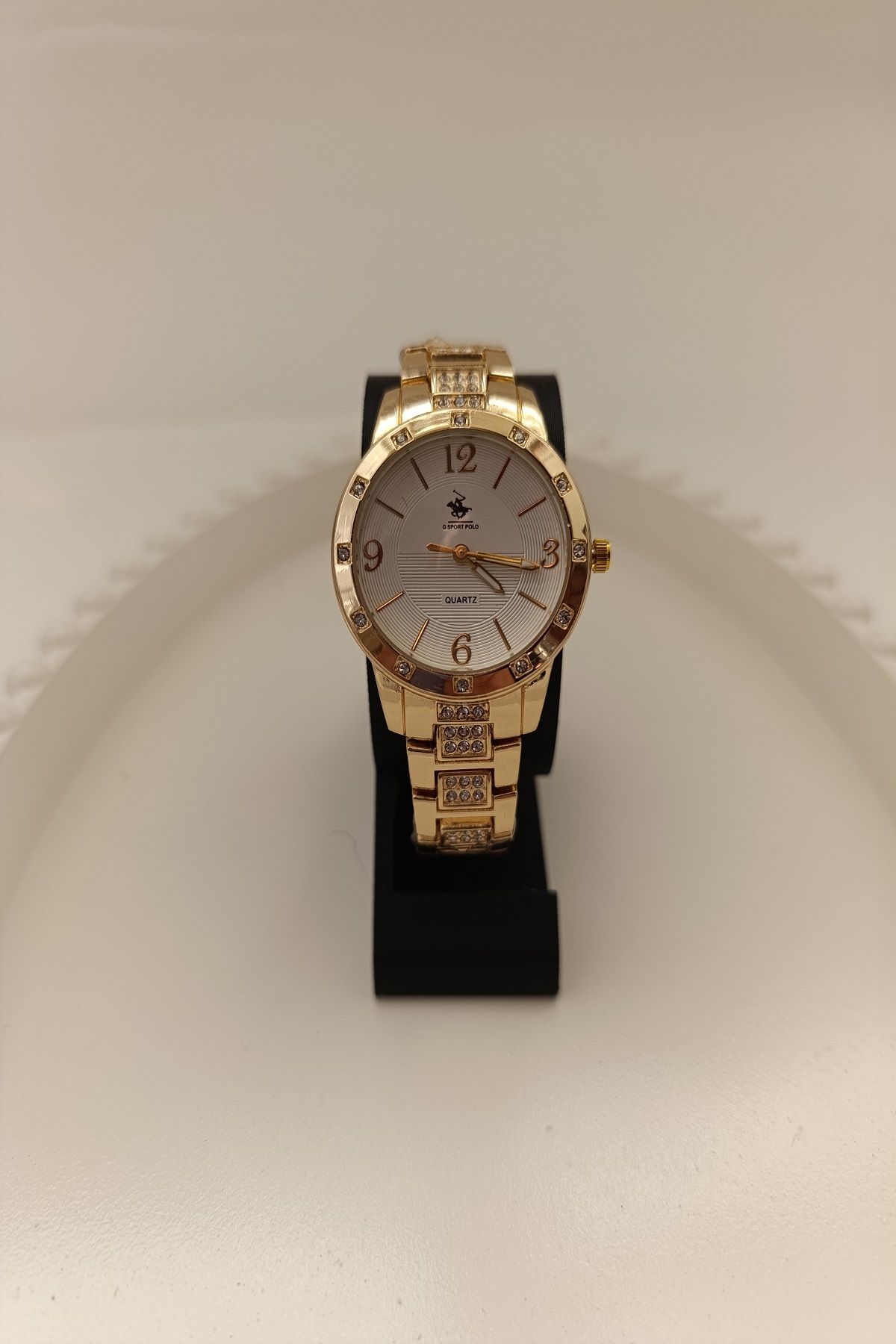 MARZELLA ACCESSORİES çelik gold taşlı saat