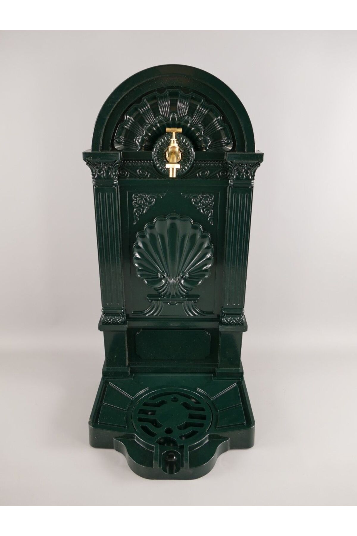 Zen Fantana Cu Picior Din Aluminiu, Cismea Verde, H. 83 Cm - One Size