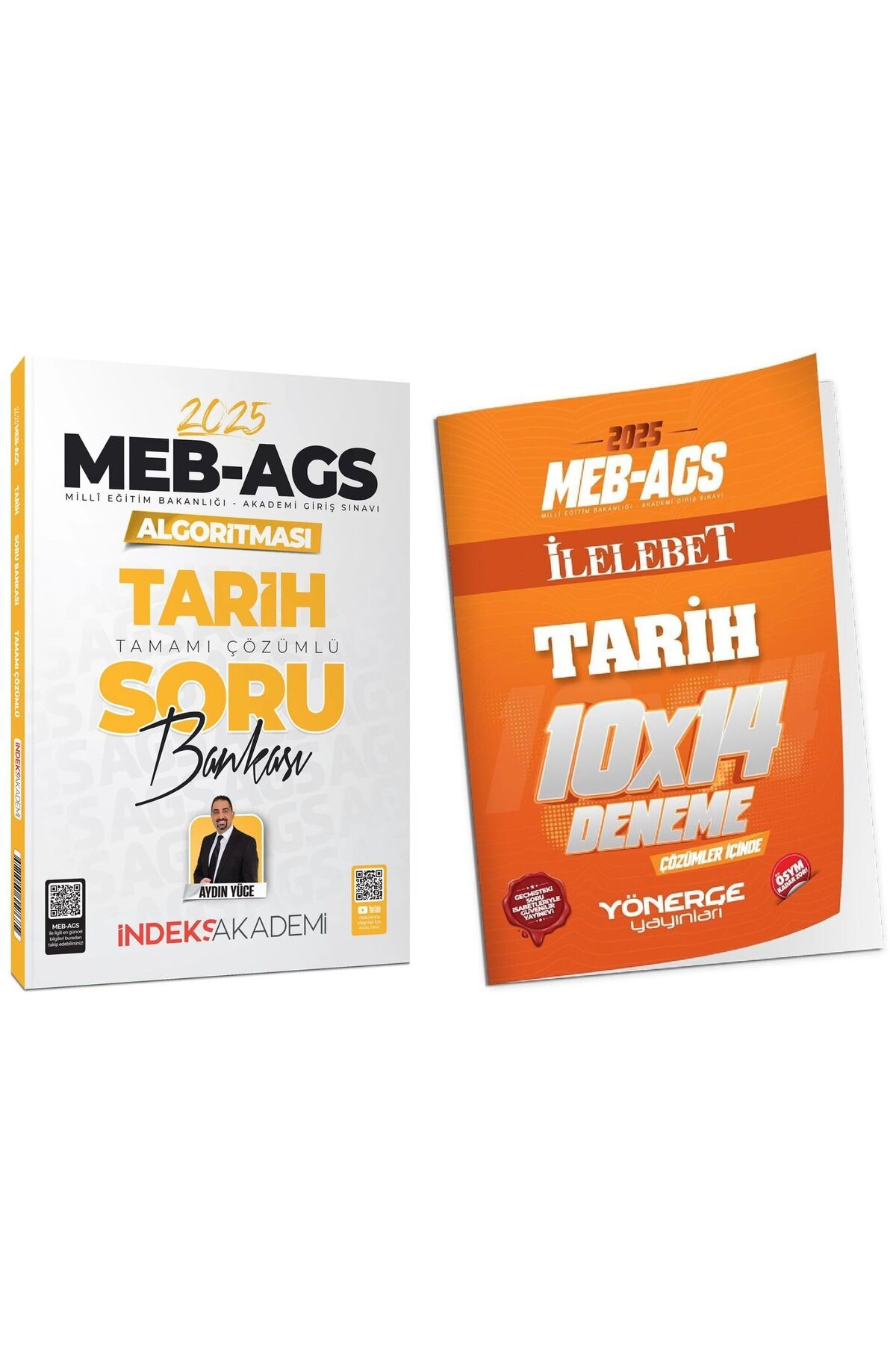 İndeks Akademi İndeks + Yönerge 2025 MEB-AGS Algoritması Tarih Soru Bankası + 14 Deneme 2 li Set