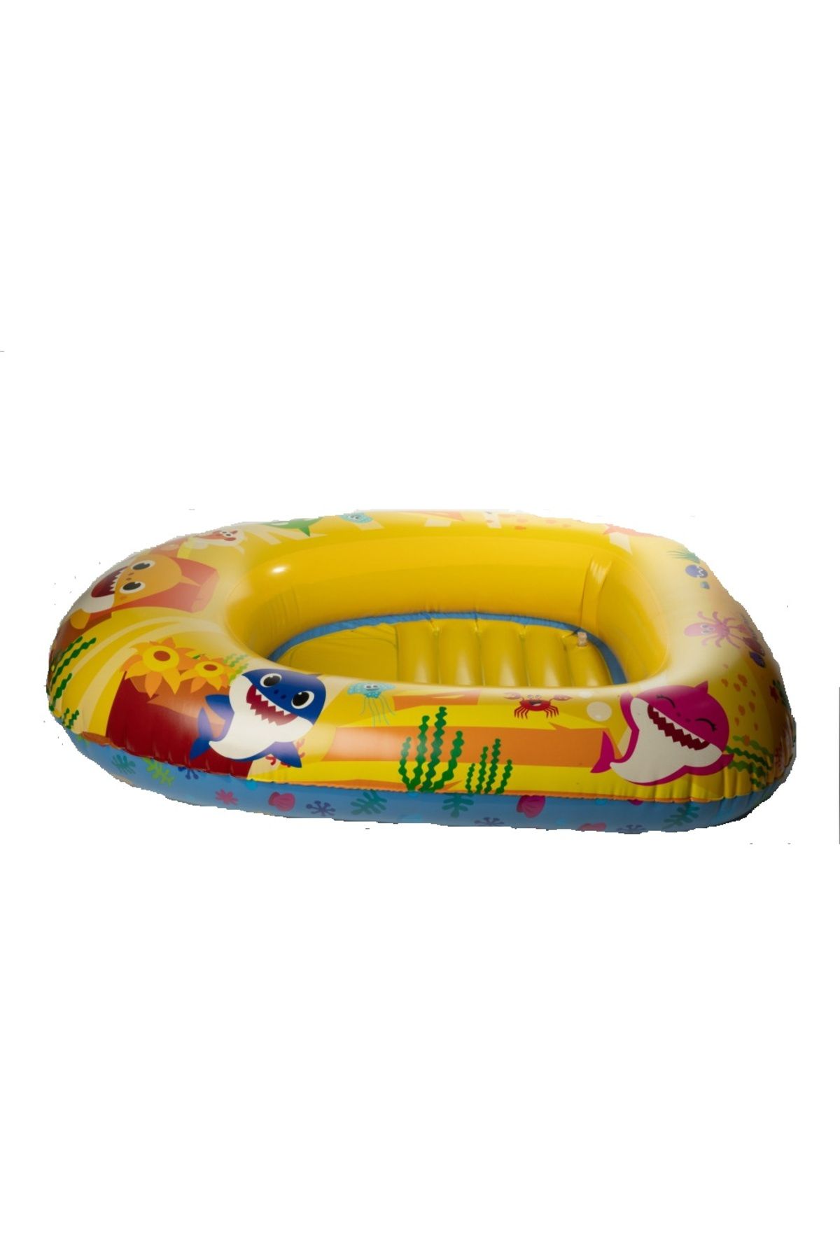 Baby Shark Barca Gonflabila Pentru Copii, 3-6 Ani, Galbena, 100x70 Cm, Baby Shark - One Size