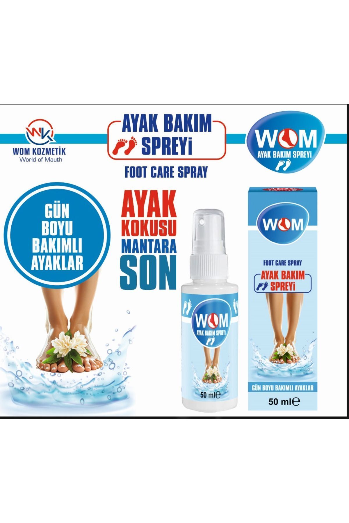 wom Ayak Bakım Spreyi 50 ml
