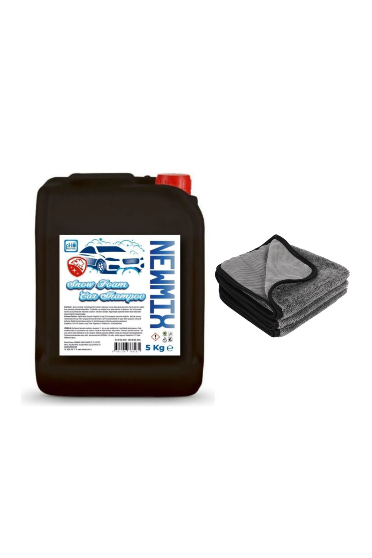 NEWMİX Snow Foam Oto Şampuanı + Kirpi Bez