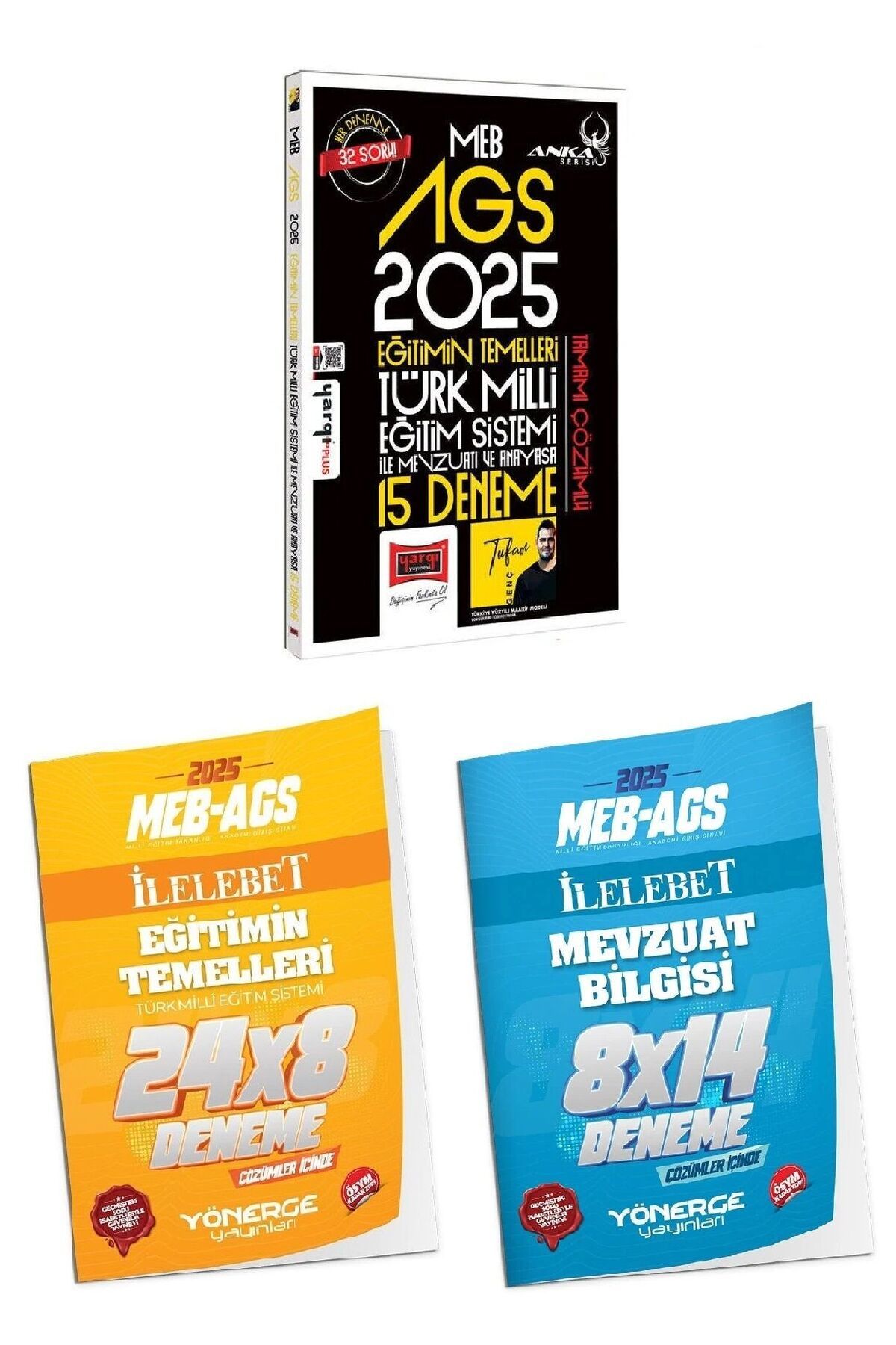 Yargı Yayınları Yargı + Yönerge 2025 MEB-AGS Eğitimin Temelleri, Türk Milli Eğitim Sistemi İle Mevzuatı ve Anayasa 1