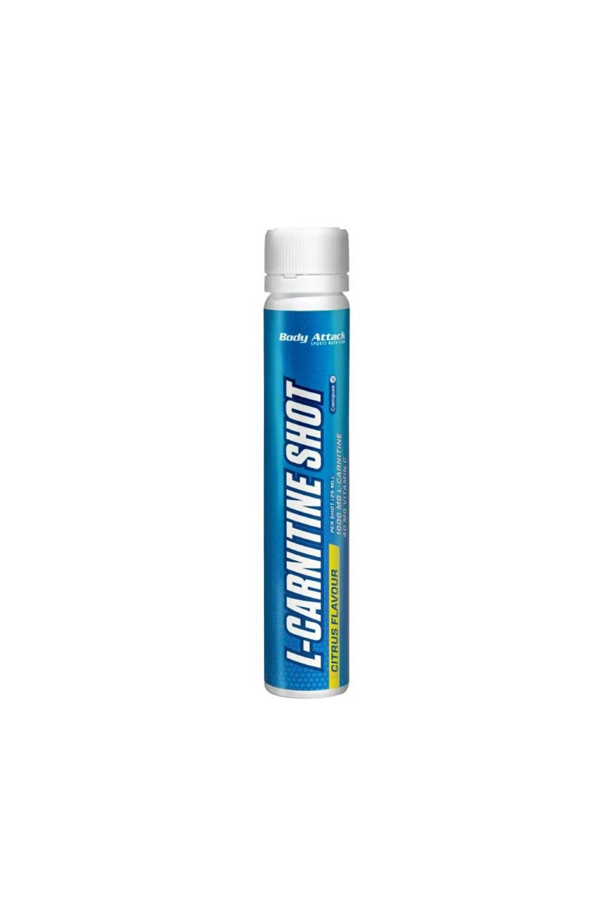 Body Attack L-carnitina Shot, 25ml, Body Attack, Supliment Alimentar Slabire Citrus - One Size