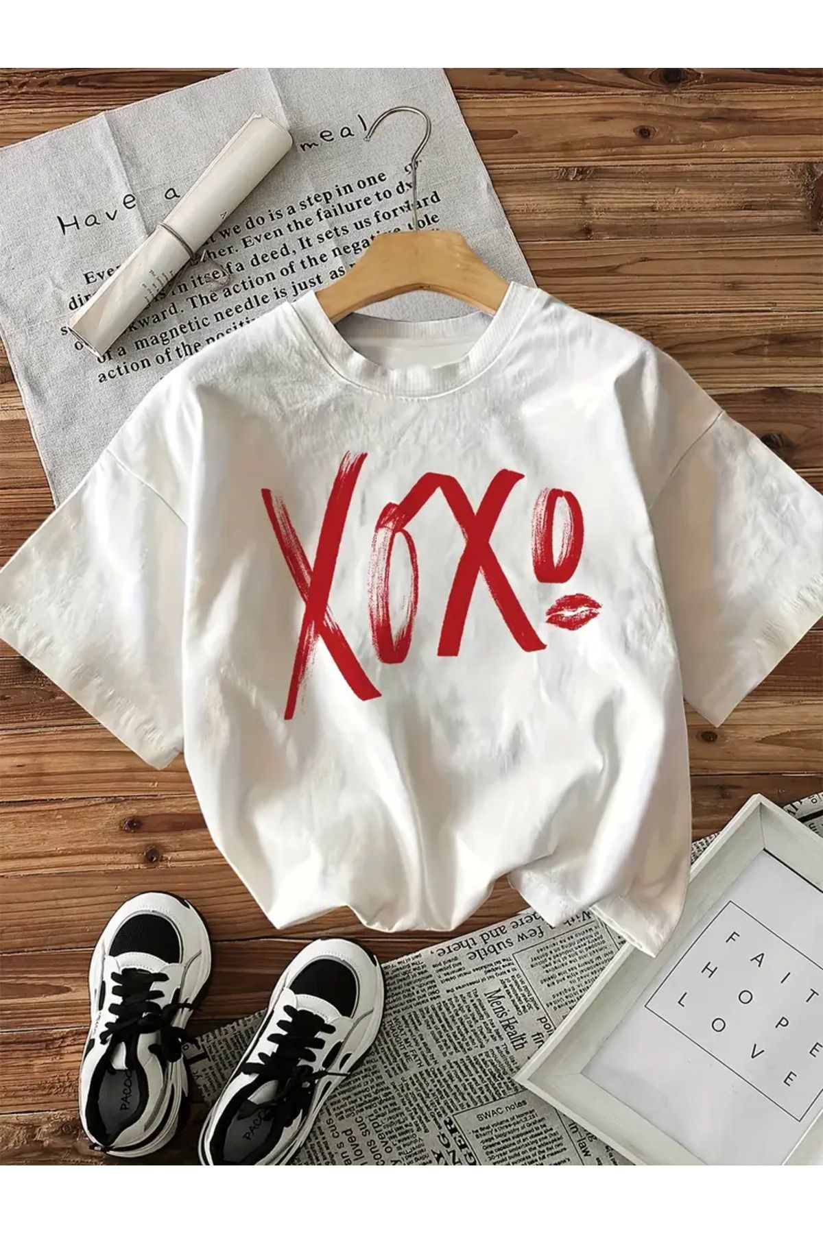 AEMİ Unisex Baskılı %100 Pamuk Oversize T-shirt