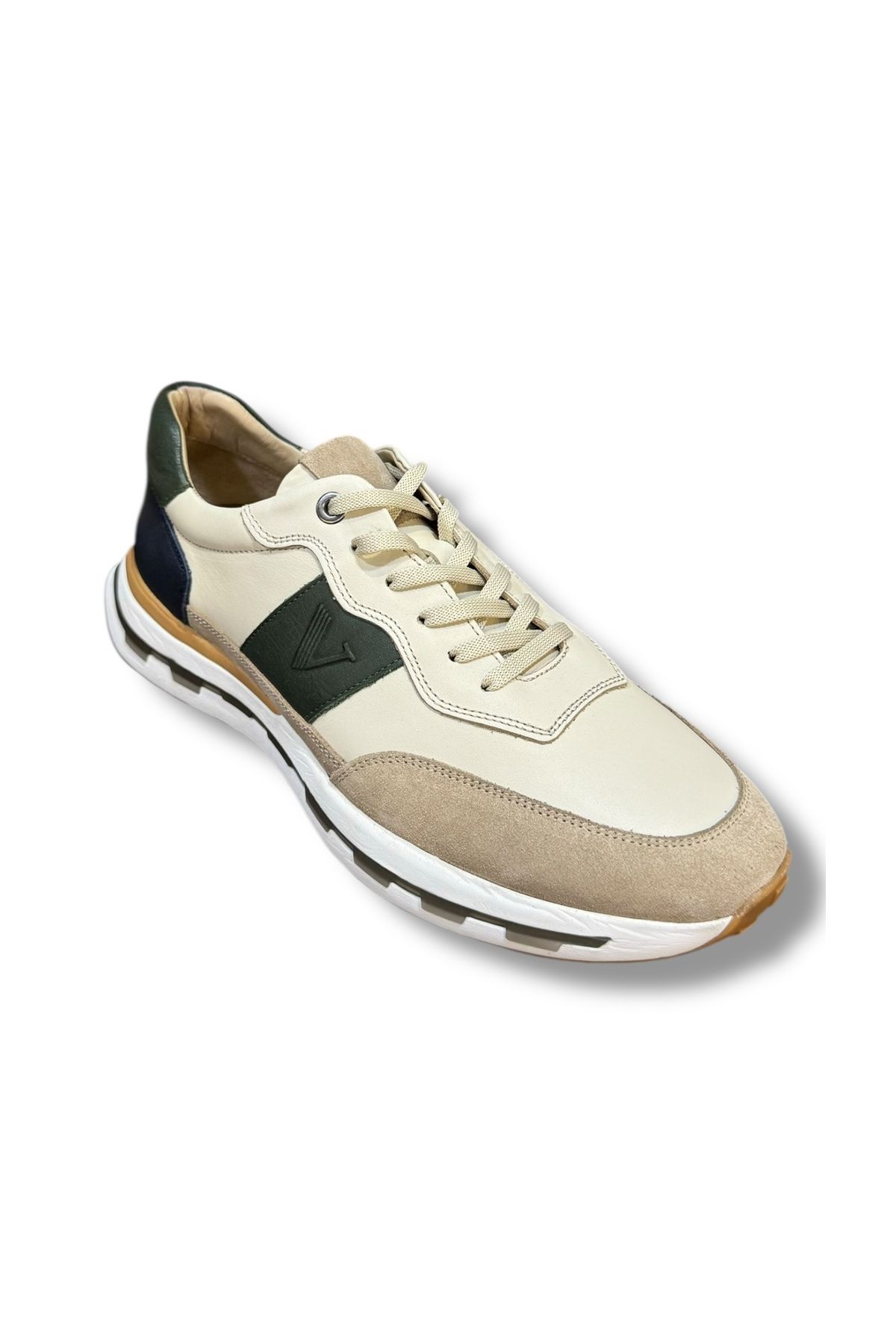 İdeal Voyager 6672 Erkek Hakiki Deri Bağcıklı Casual Spor Sneaker Ayakkabı