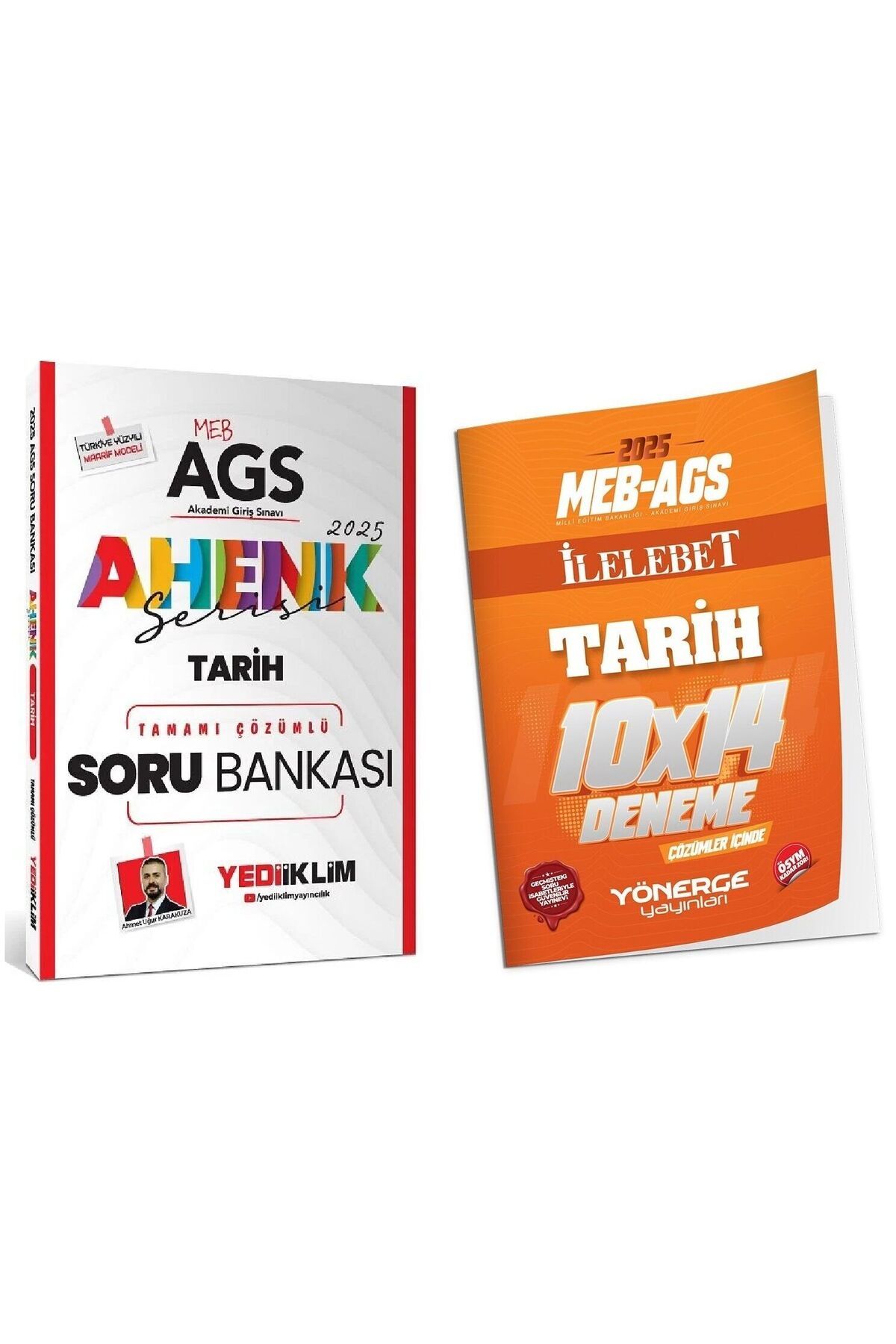 Anka Yayınları Yediiklim + Yönerge 2025 MEB-AGS Tarih Soru Bankası + 14 Deneme 2 li Set Ahenk Serisi