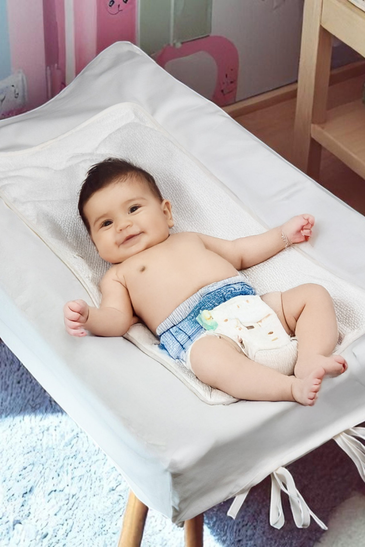 Miespiga Bebek Alt Açma Kılıfı Alt Değiştirme Örtüsü