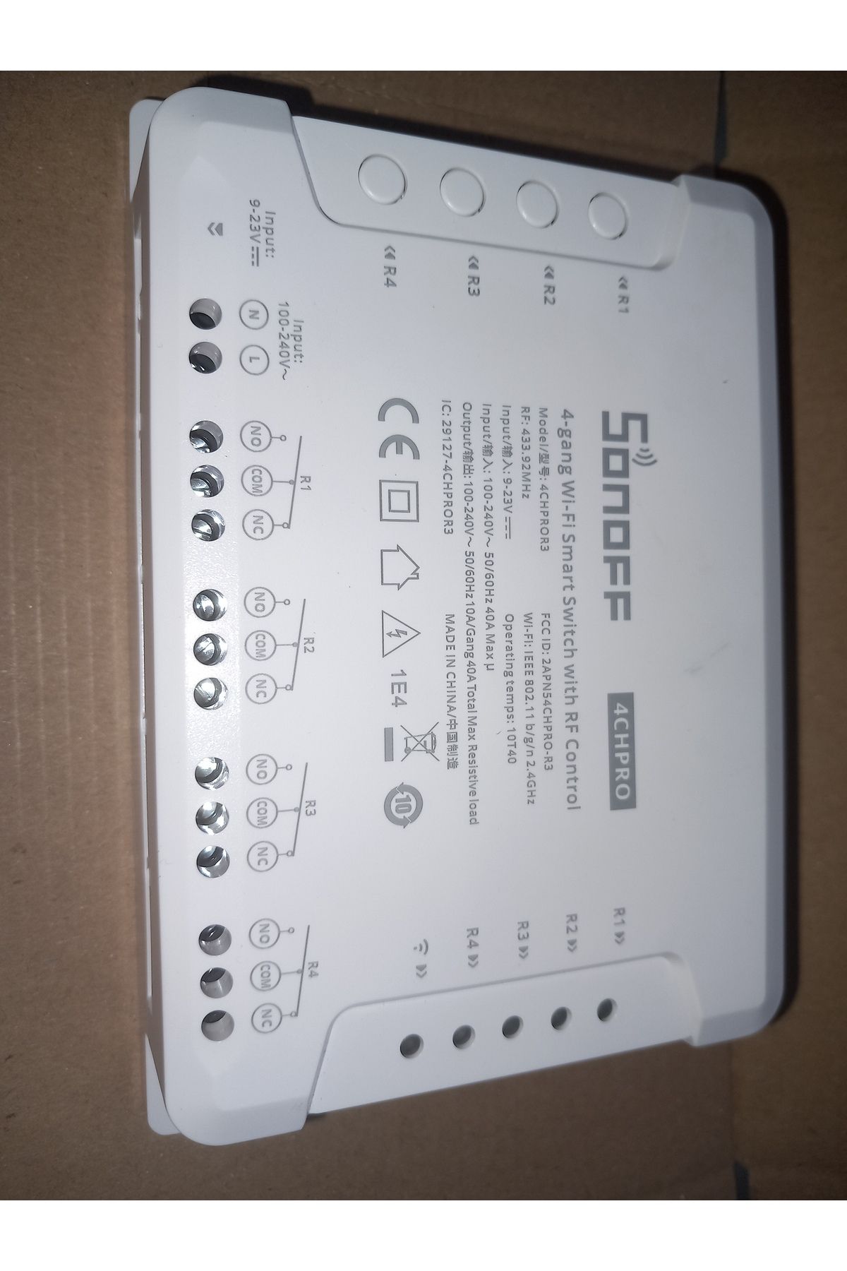 Sonoff R3PRO Akıllı Ev Sistemleri İçin 4 Kanallı Röle Kutusu