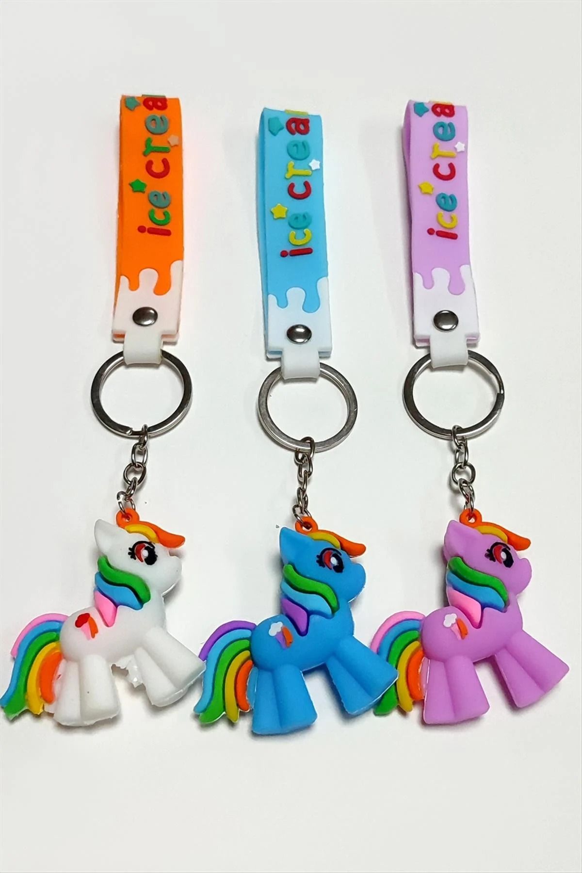 NEMOPHİLA 3D Unicorn Silikon Anahtarlık Aksesuar Yumuşak ve Dayanıklı Malzeme