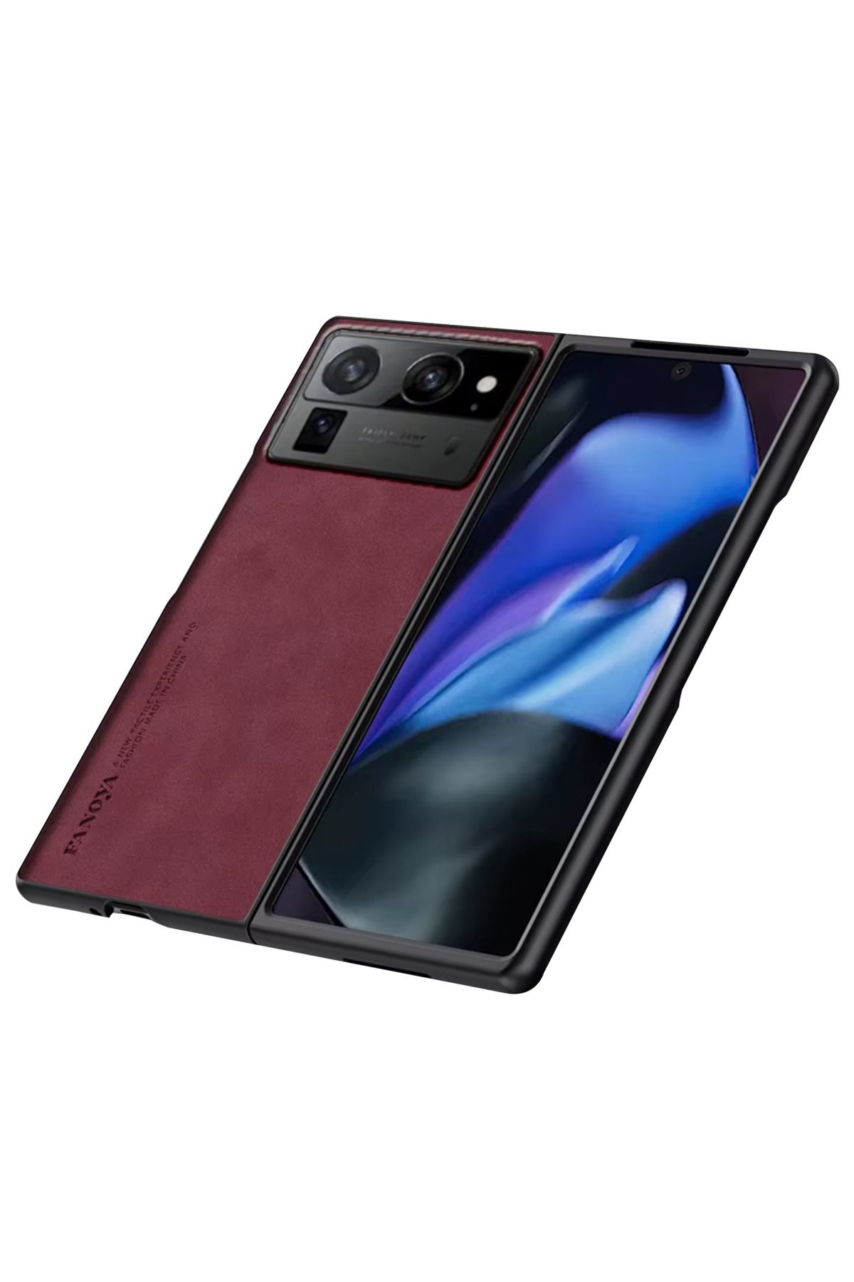 Microcase Tecno Phantom V Fold2 Deri Kaplama Kılıf-AL5121