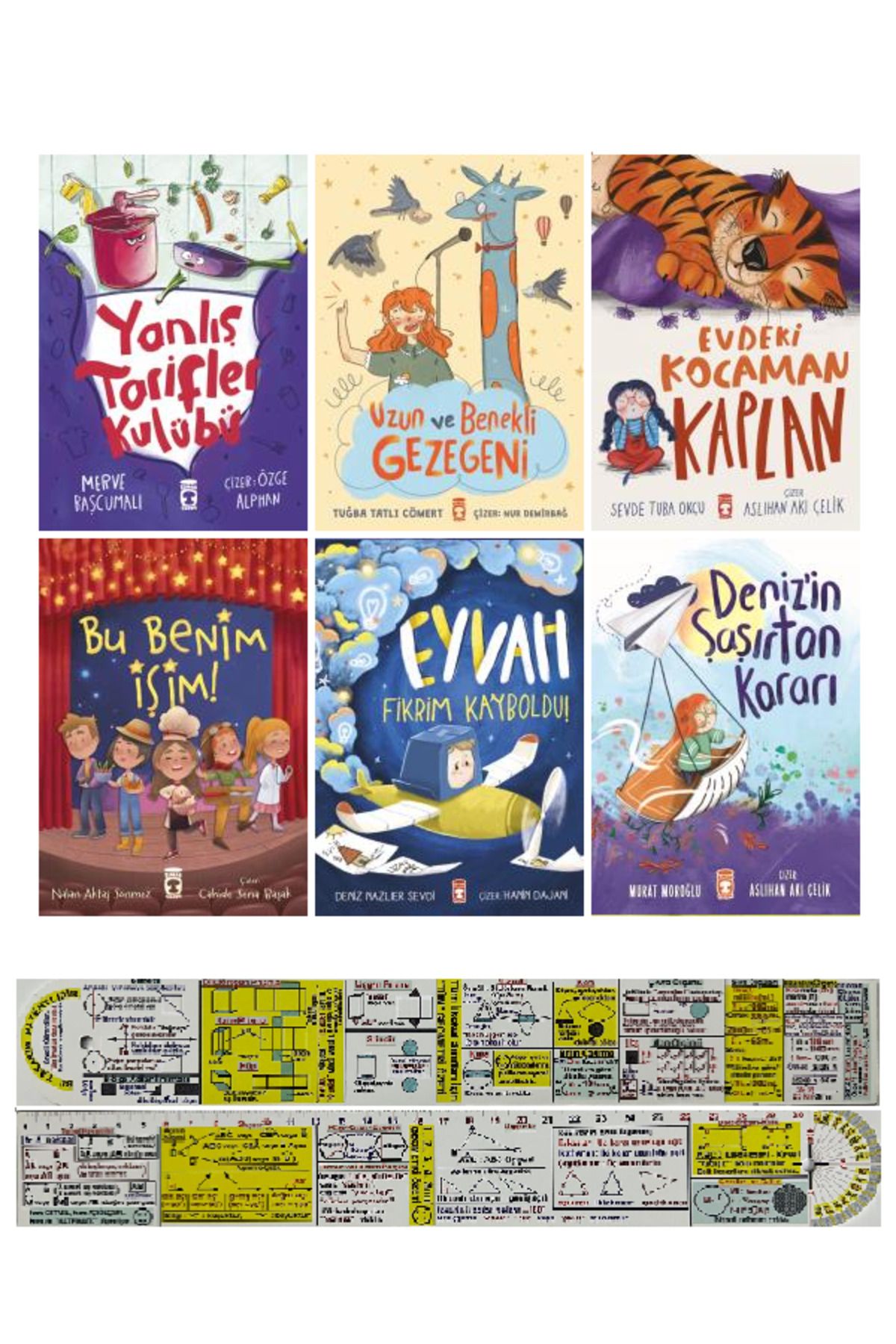 Timaş Çocuk 1. Sınıf Kitapları 6'lı Set/Yanlış Tarifler Kulübü, Eyvah Fikrim Kayboldu, Bu Benim İşim