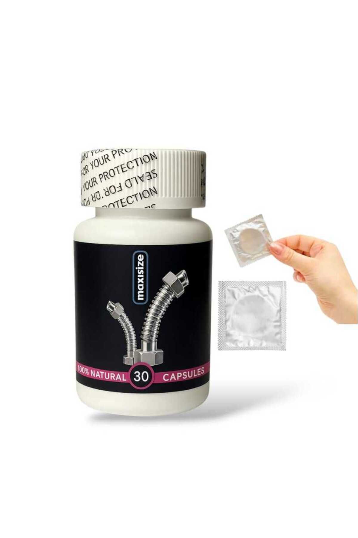 MEDİCREAM Maxisize Erkeklere Özel Sertleştiricili Performans Arttıran 30'lu + Prezervatif HEDİYE