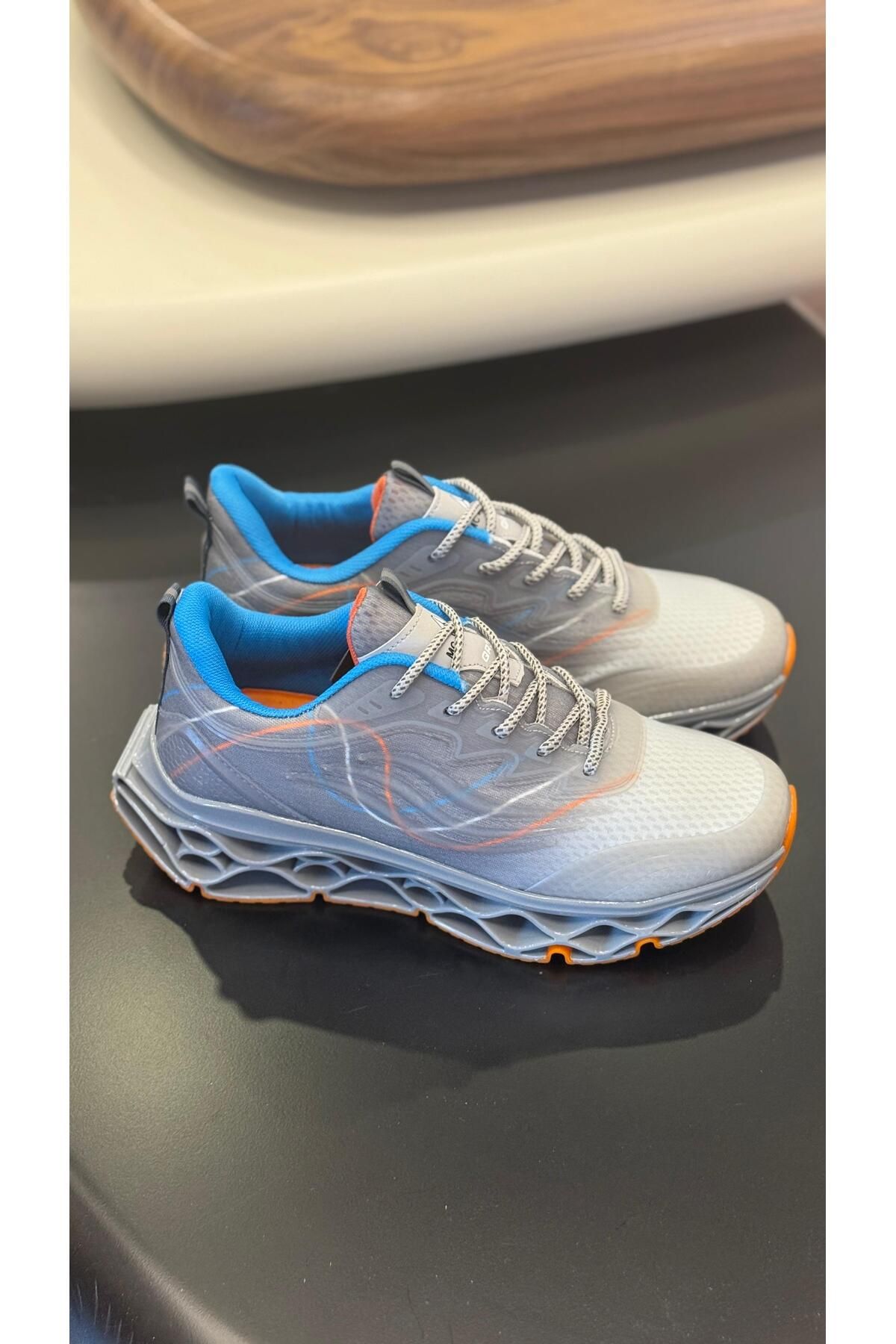 Paulo MC JAMPER FÜME FİLELİ TRİKO ERKEK AYAKKABI SNEAKERS - ERKEK SPOR AYAKKABI