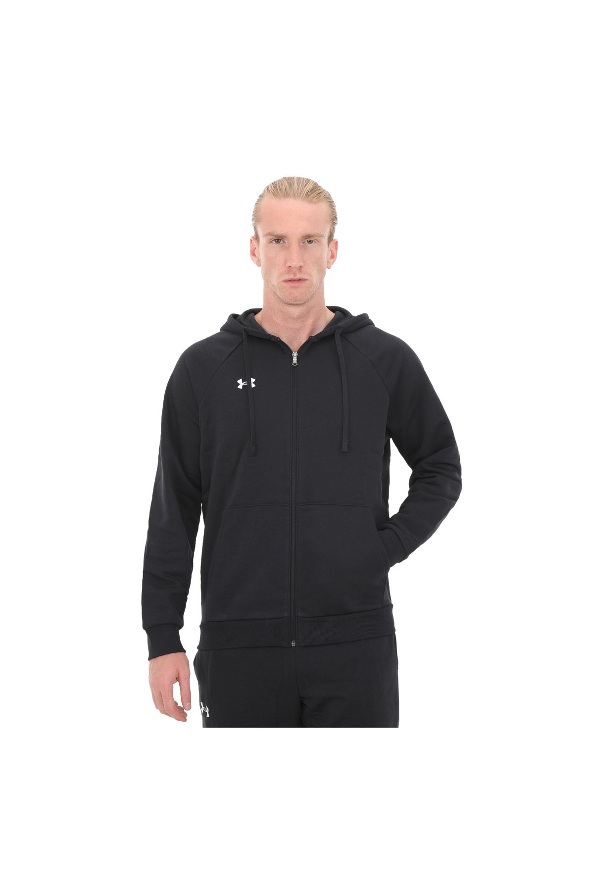 A1379767-001-001 Under Armour Ua Rival Fleece Fz Hoodie کت مشکی مردانه Under Armour