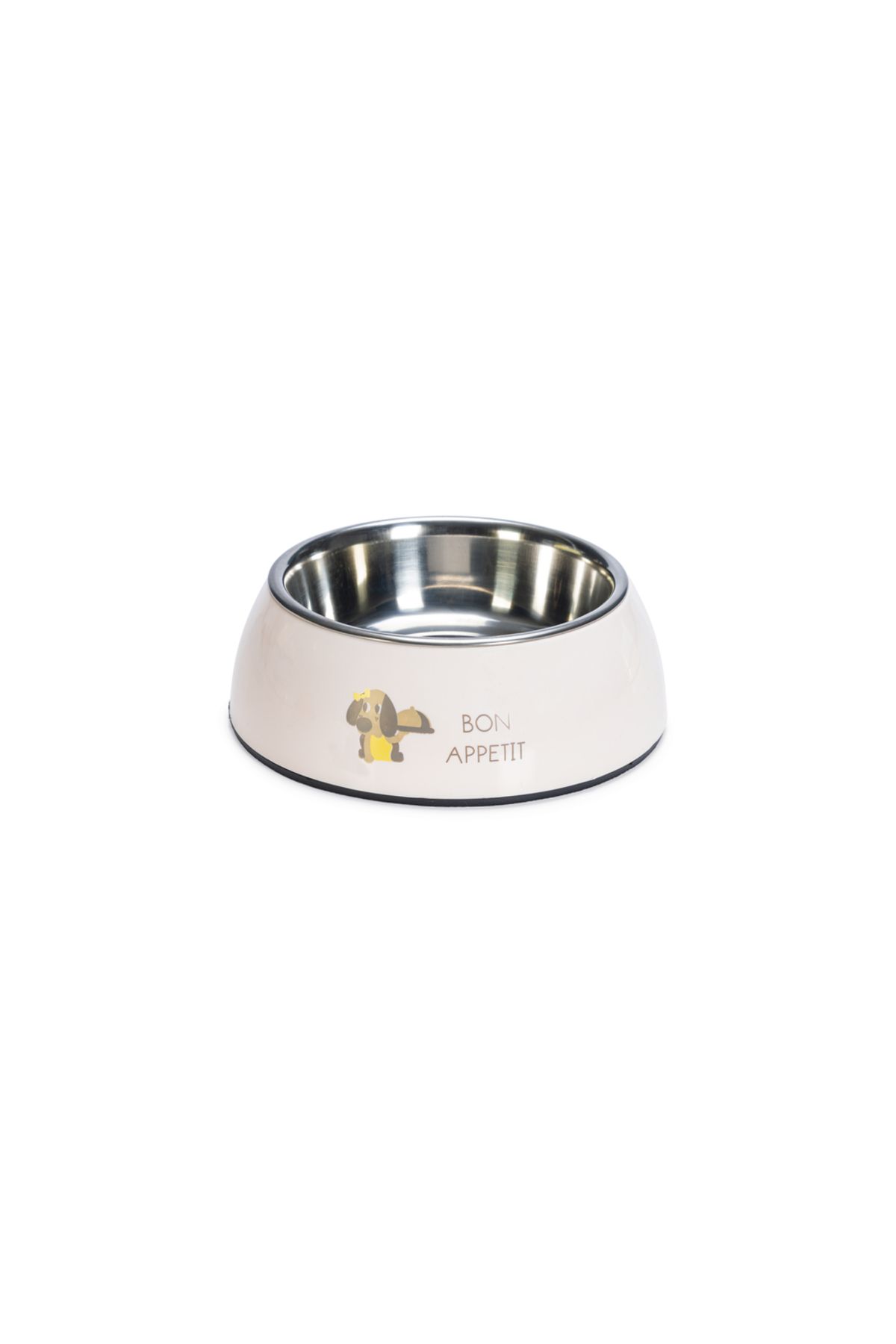 Beeztees Köpek Mama Su Kabı, Paslanmaz Çelik, Pudra Pembe, 18cm, 350ml