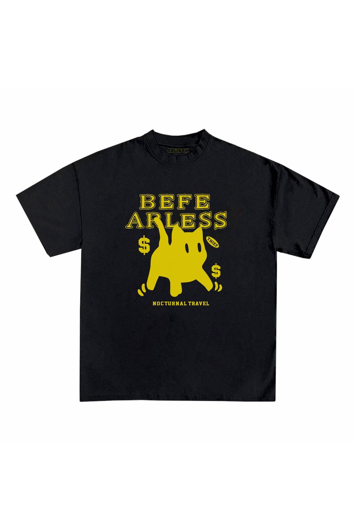 RawNox Unisex Bol Kalıp RawNox Özel Koleksiyon Befe Arless Tshirt