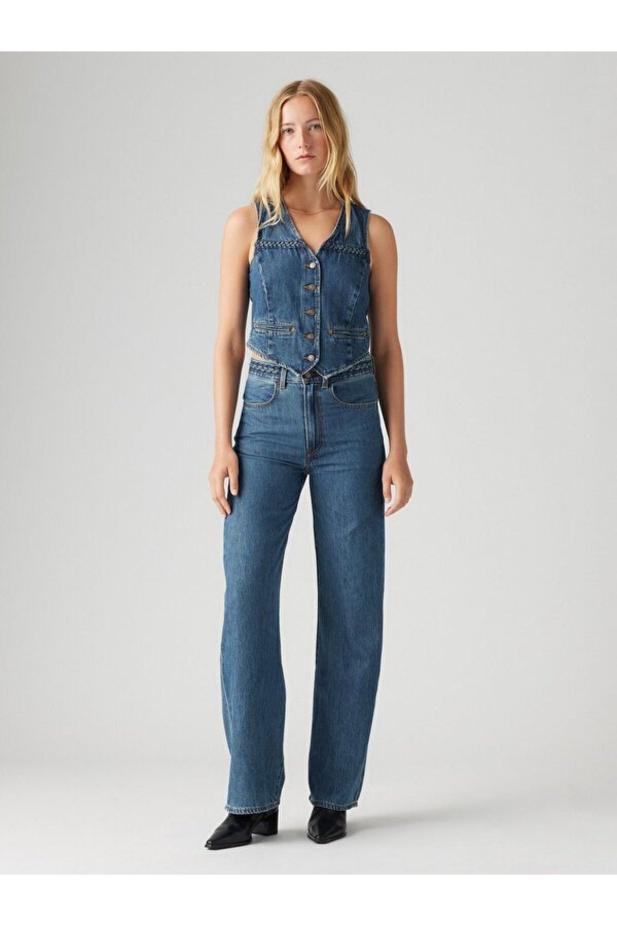 Levi's Ribcage Wide Leg Braided Kadın Jean Pantolon - Big Yikes