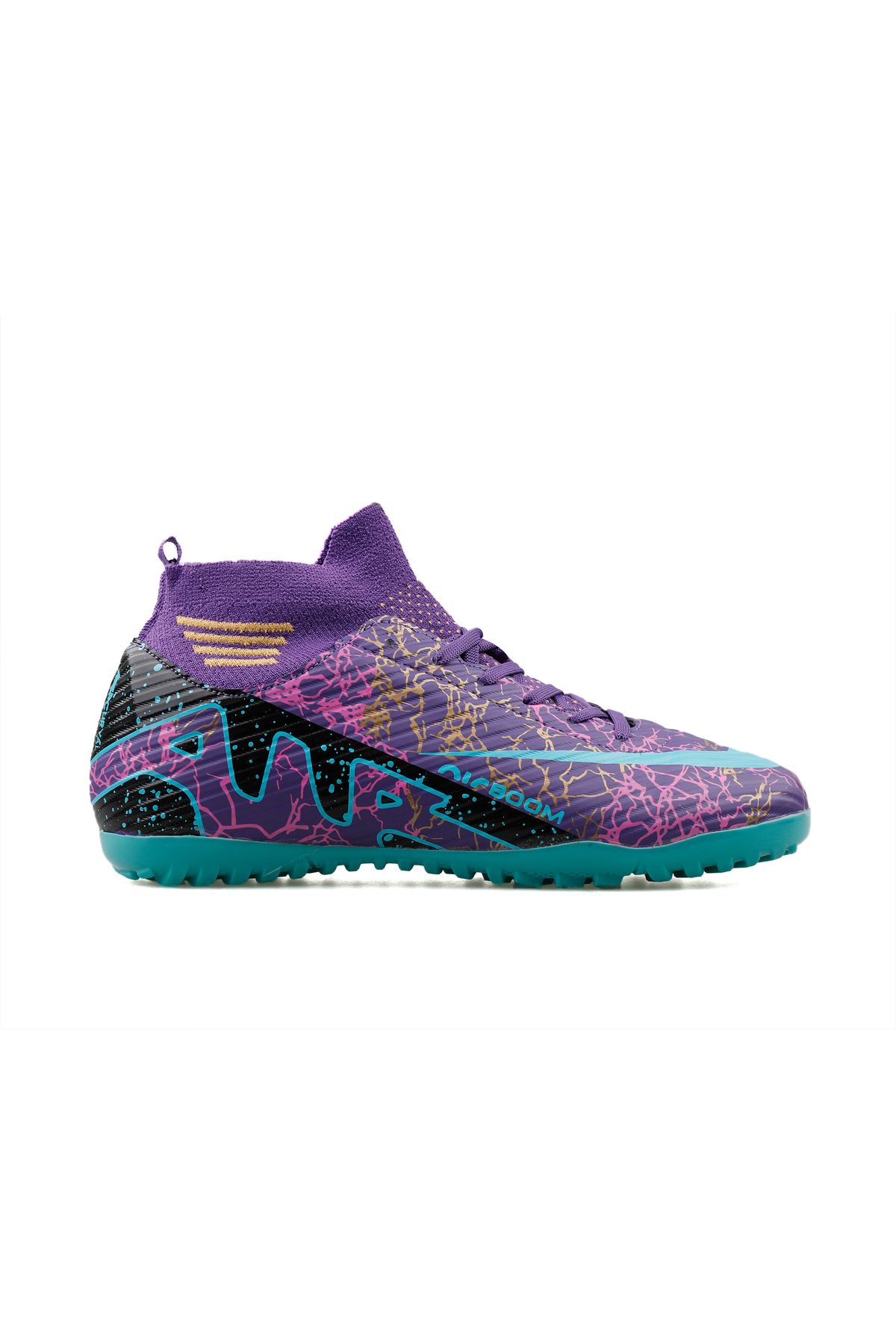 Techsport Air Unisex Halı Saha Ve Çim Zemin Kramponu Çoraplı Renkli