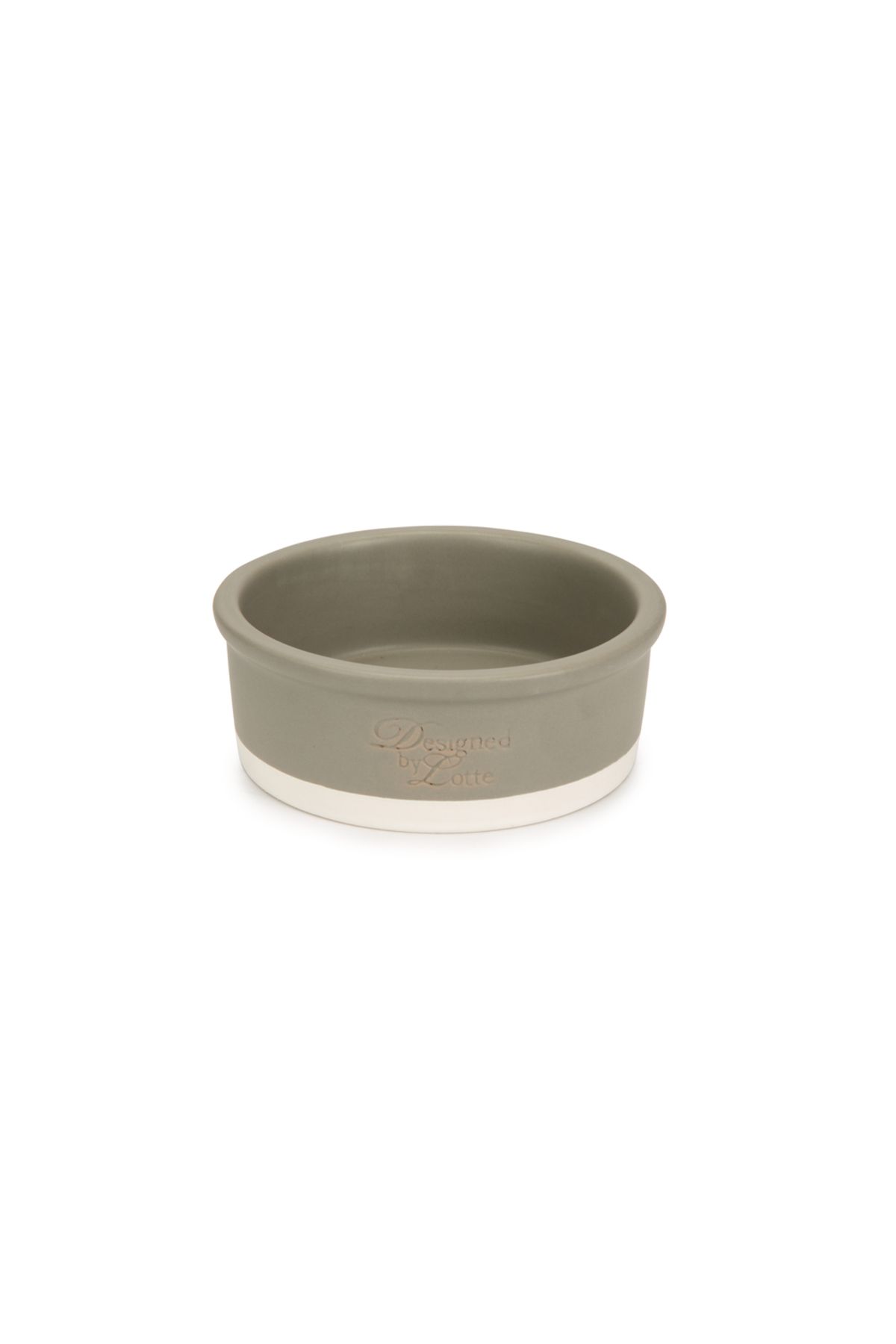 Beeztees DBL Köpek Mama Su Kabı, Seramik, Mat Gri, 16cm, 350ml