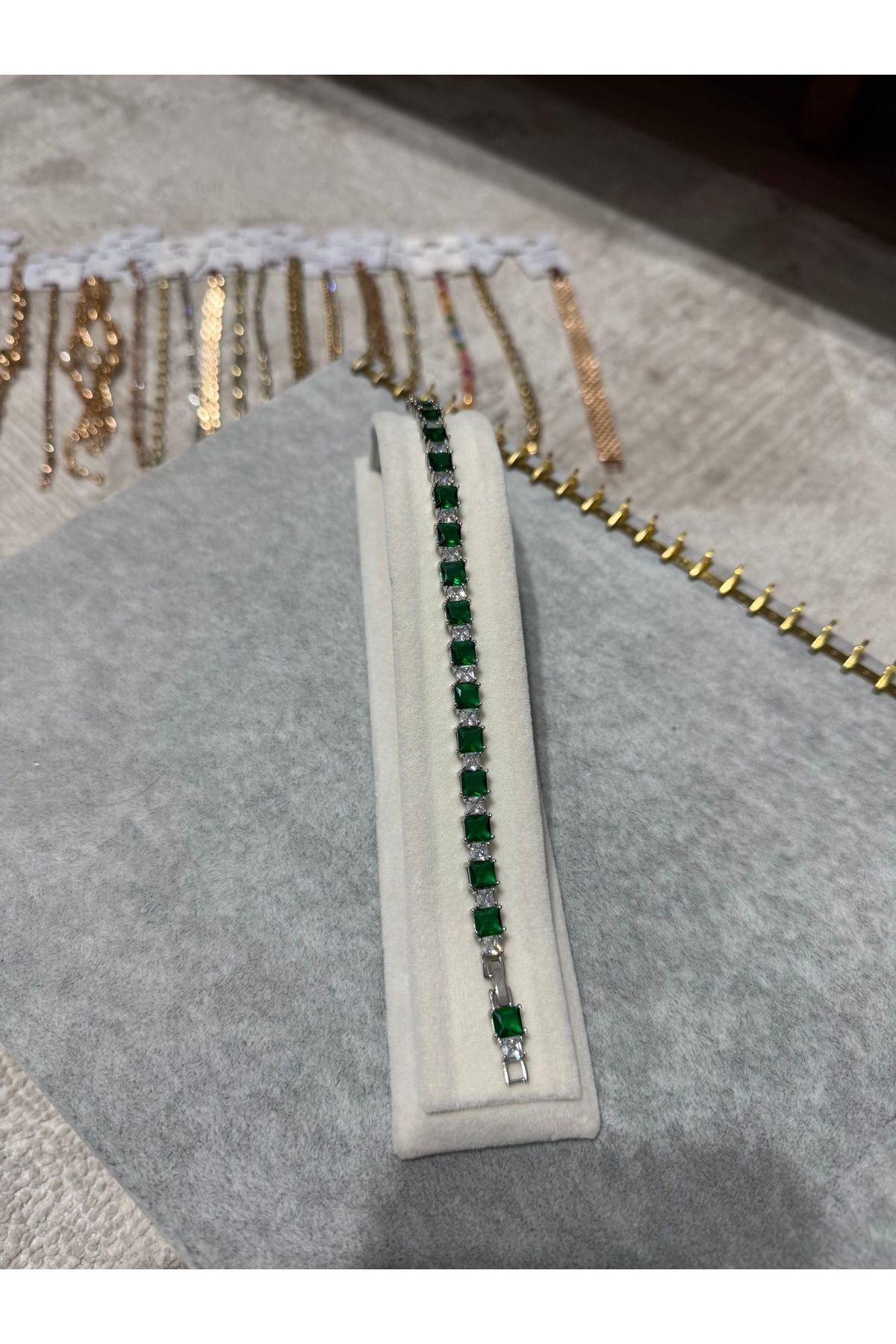 XUPING JEWELRY KADIN TAŞLI ÇELİK BİLEKLİK PASLANMAZ KARARMAZ