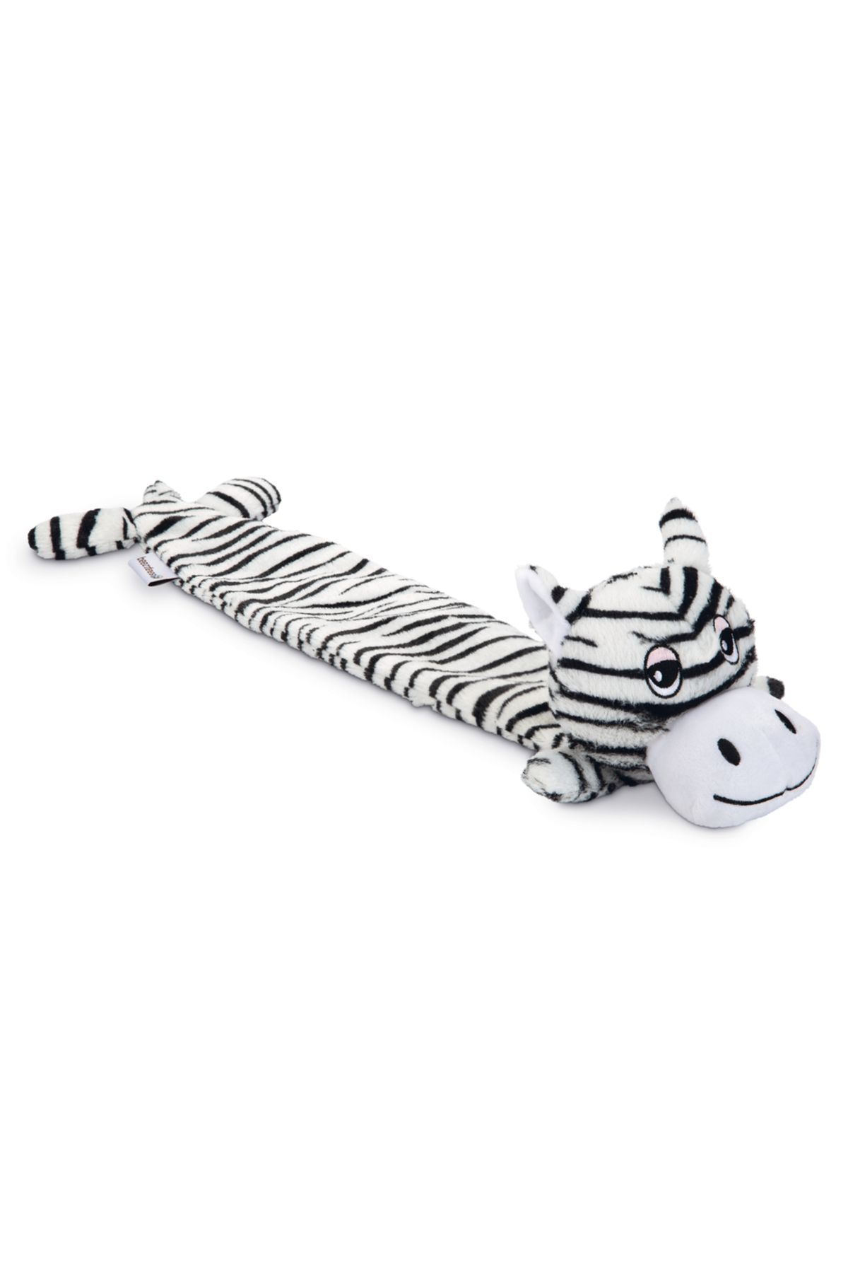 Beeztees Köpek Oyuncağı, Sesli, Zebra, Peluş, Siyah/Beyaz, 53x10x5cm