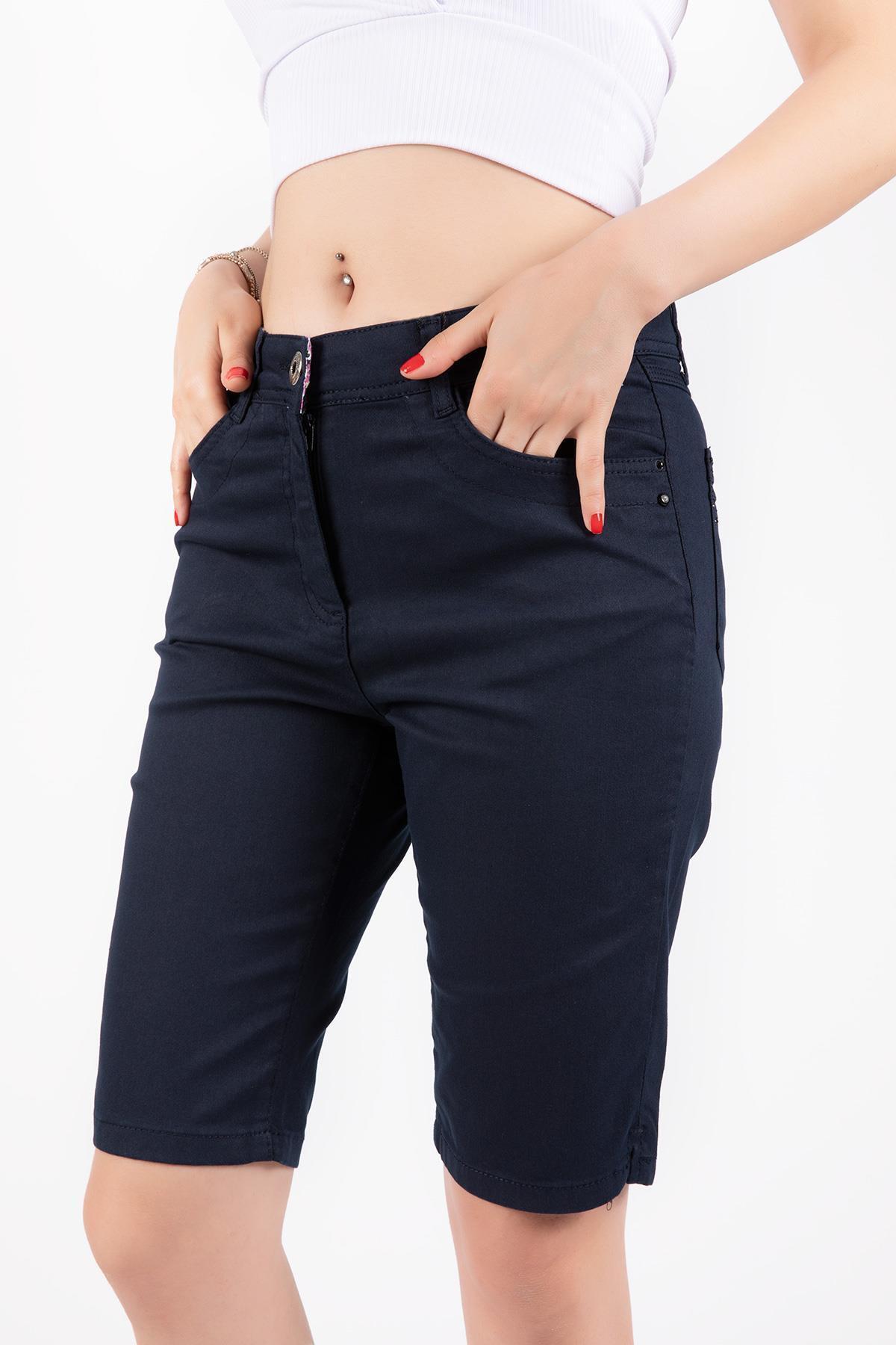 BONİTA Bonıta Lız 163 1405083 5 Cep Bel Icı Cıceklı Paca Yırtmaclı