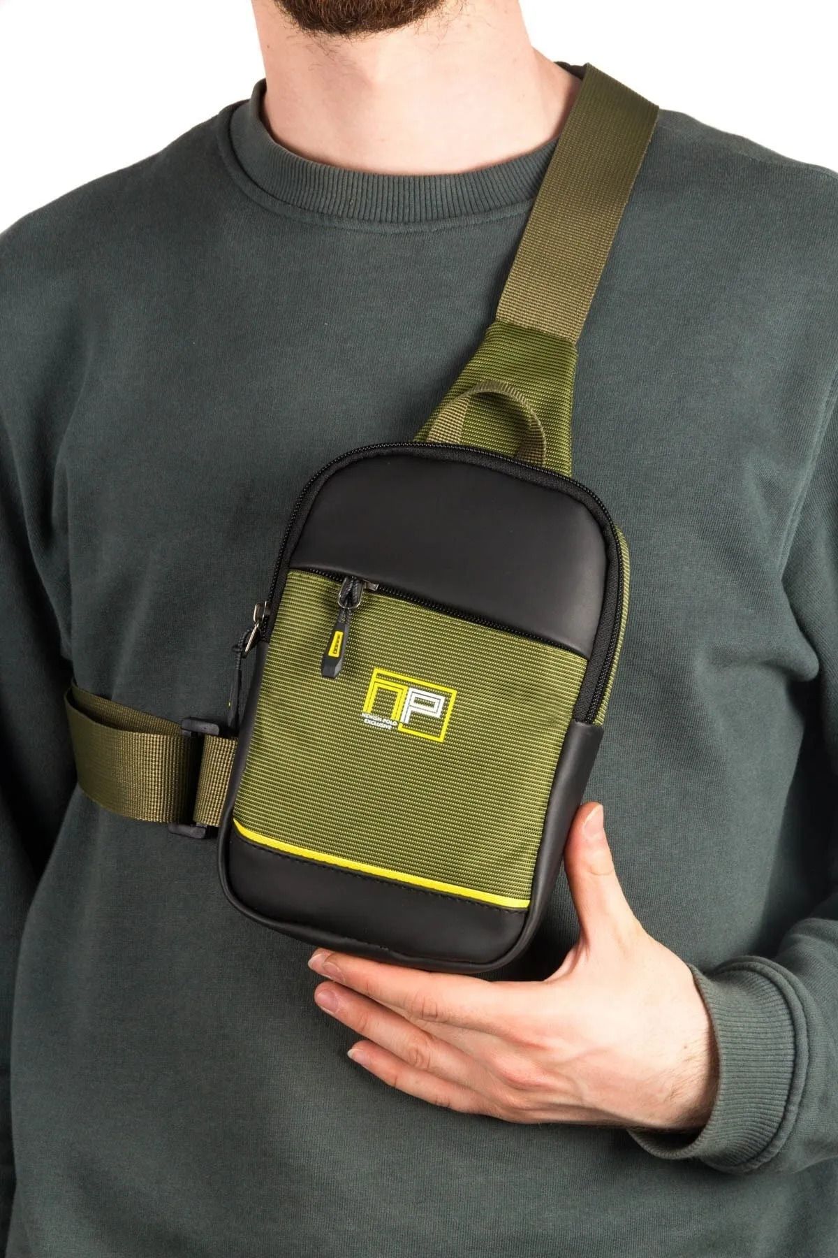 GOLDBAGS 22x15 Unisex Impertex Telefon Bölmeli Göğüs Çantası Ve Çapraz Omuz Çantası