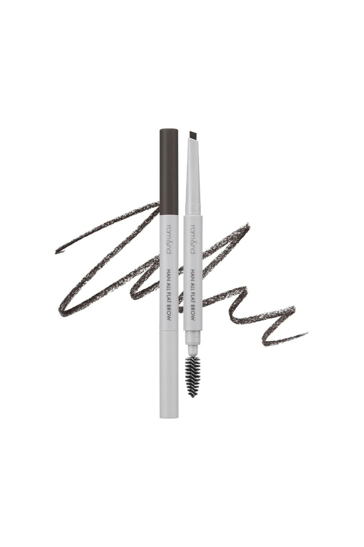 rom&nd Han All Flat Brow C1 Classic Grey 0,17 G - Kredka Do Brwi, Chłodny Grafit - One Size