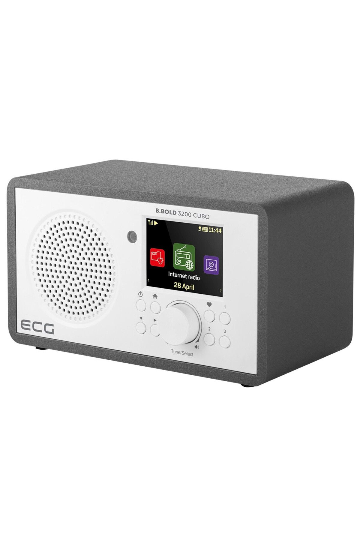 ECG-Internet radio ECG B.BOLD 3200 Cubo, FM, Bluetooth, Li-Ion 3.7V/2000 mAh, 3W RSM, remote control 1