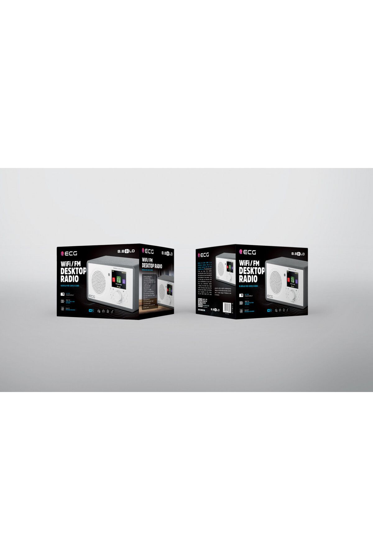 ECG-Internet radio ECG B.BOLD 3200 Cubo, FM, Bluetooth, Li-Ion 3.7V/2000 mAh, 3W RSM, remote control 19
