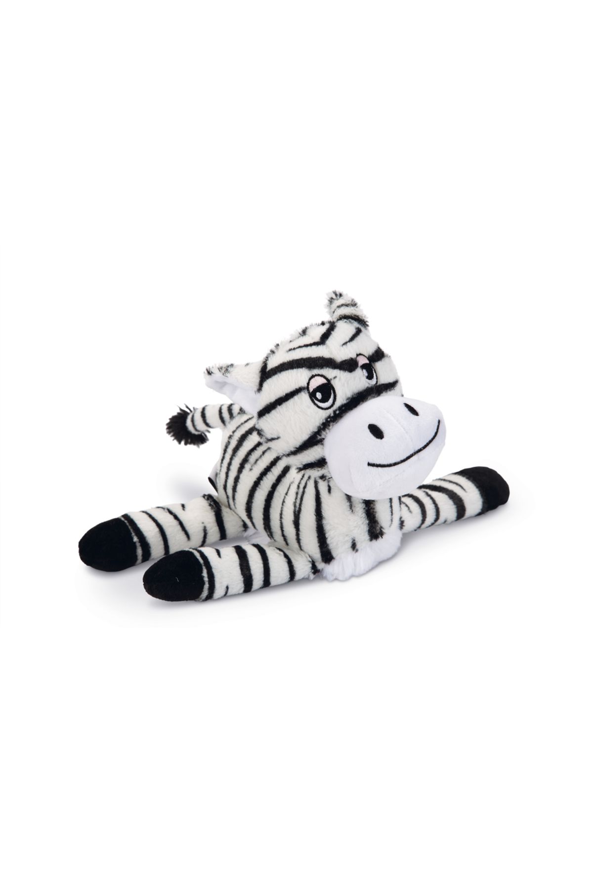 Beeztees Köpek Oyuncağı, Sesli, Zebra, Peluş, Siyah/Beyaz, 25x17x10cm