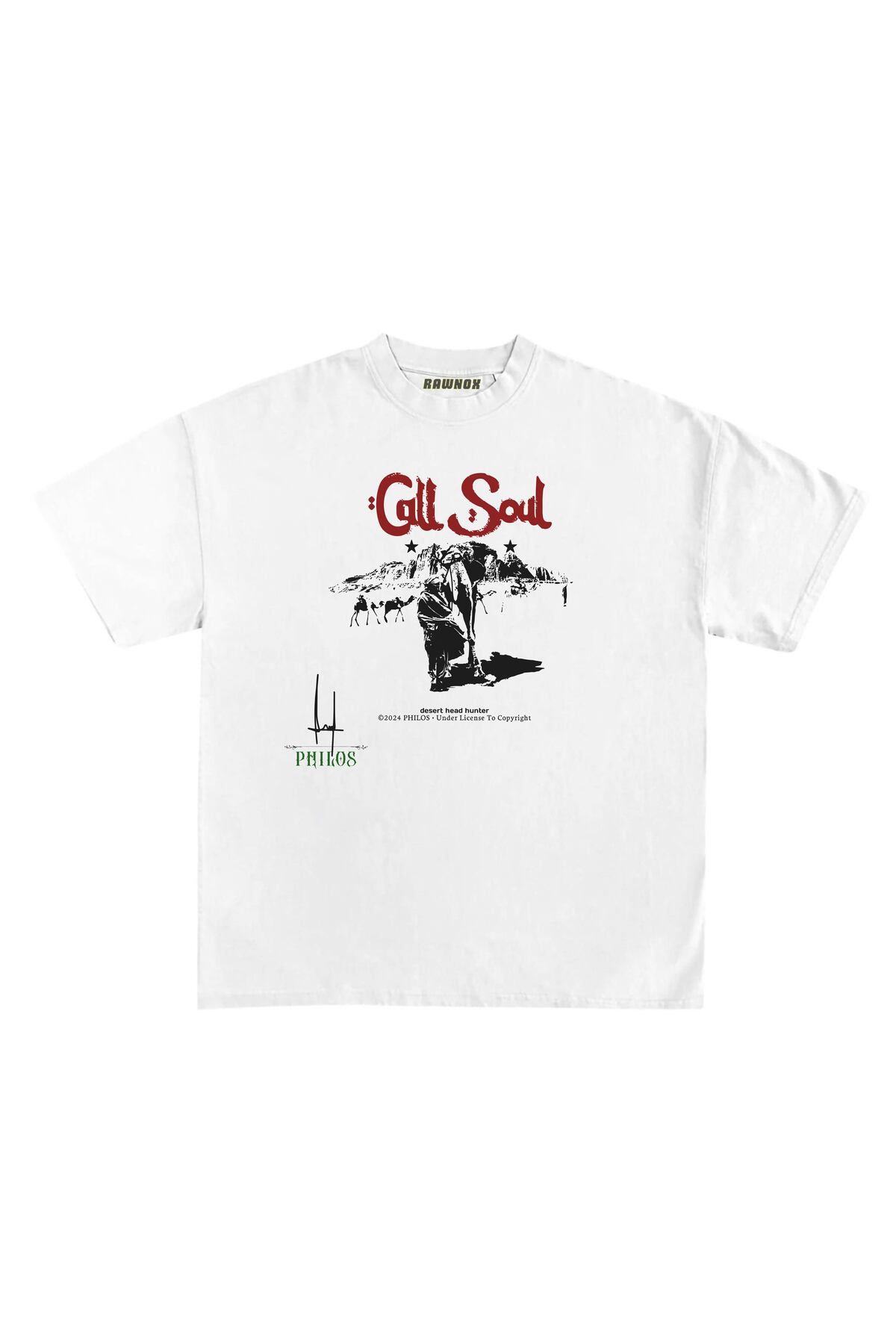 RawNox Unisex Bol Kalıp RawNox Özel Koleksiyon Call Soul Tshirt