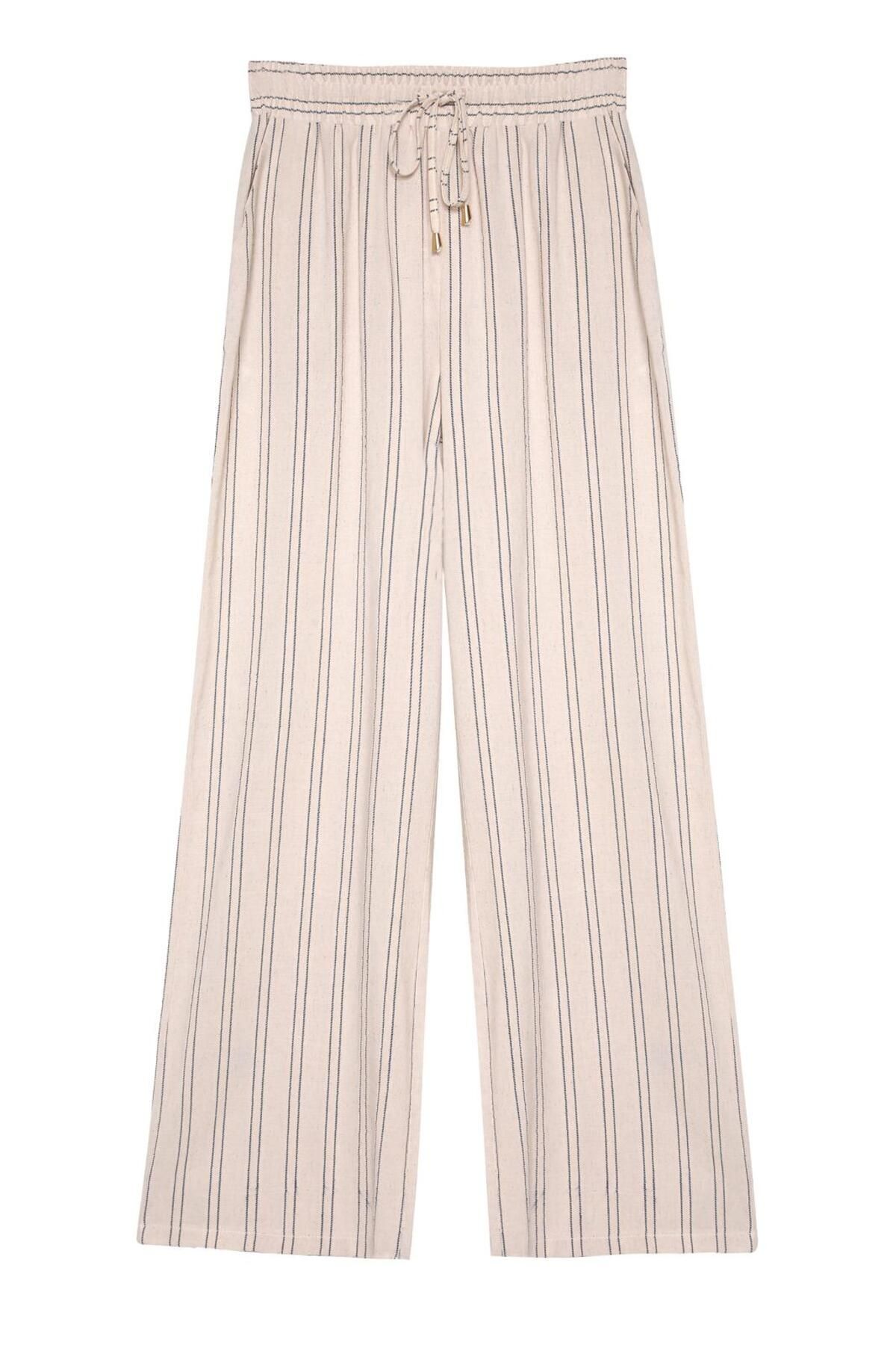 Quzu 24Y71317 Keten Pantolon
