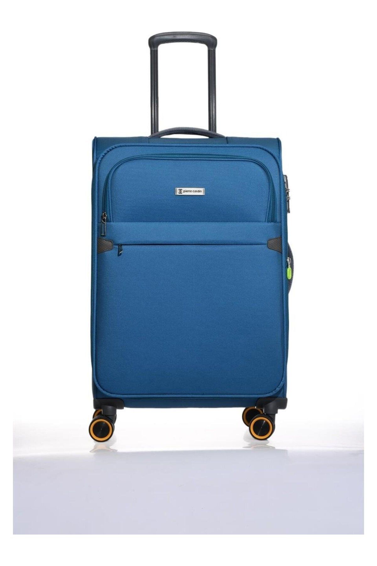 Pierre Cardin Ultra Light Hafif Lüx Kumaş Büyük Boy Valiz Mavi PC6000
