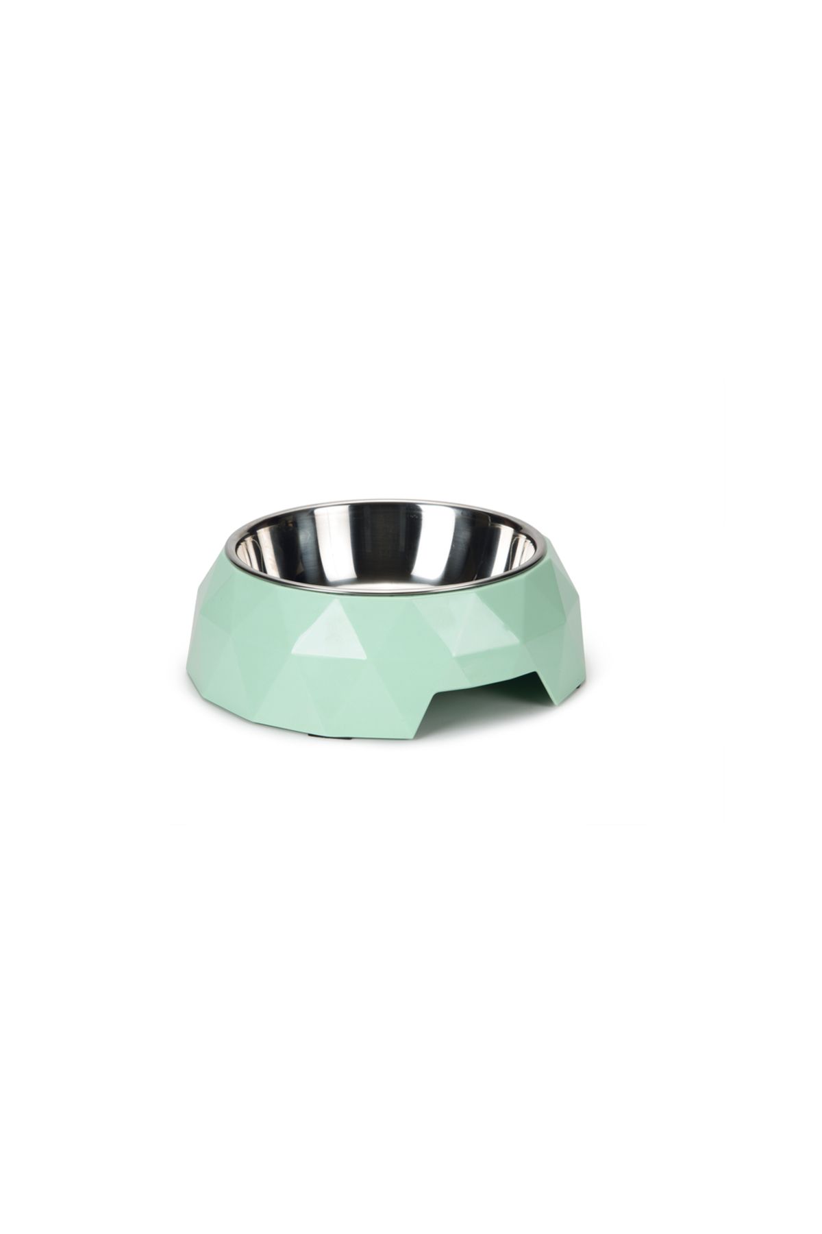 Beeztees Kedi Mama Su Kabı, Paslanmaz Çelik, Su Yeşili, 14x4cm, 160ml