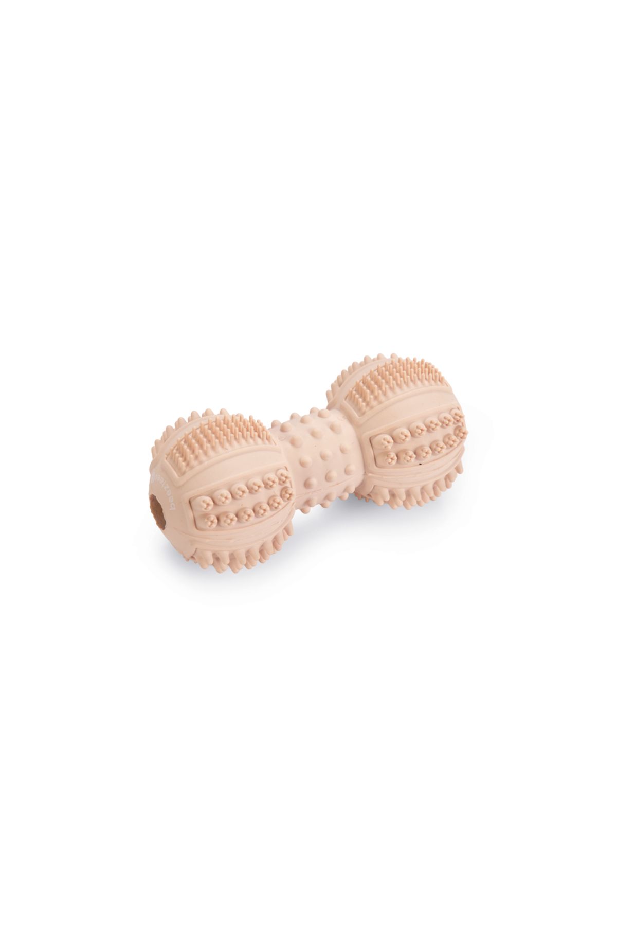 Beeztees Yavru Köpek Oyuncağı, Diş Kaşıma ve Masaj Dambıl, Kauçuk, Pembe, 9cm