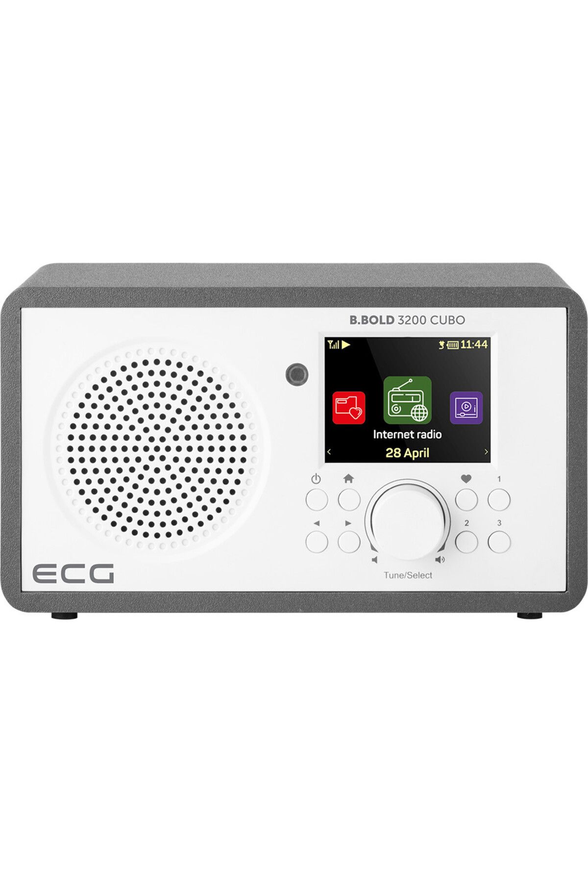 ECG-Internet radio ECG B.BOLD 3200 Cubo, FM, Bluetooth, Li-Ion 3.7V/2000 mAh, 3W RSM, remote control 5