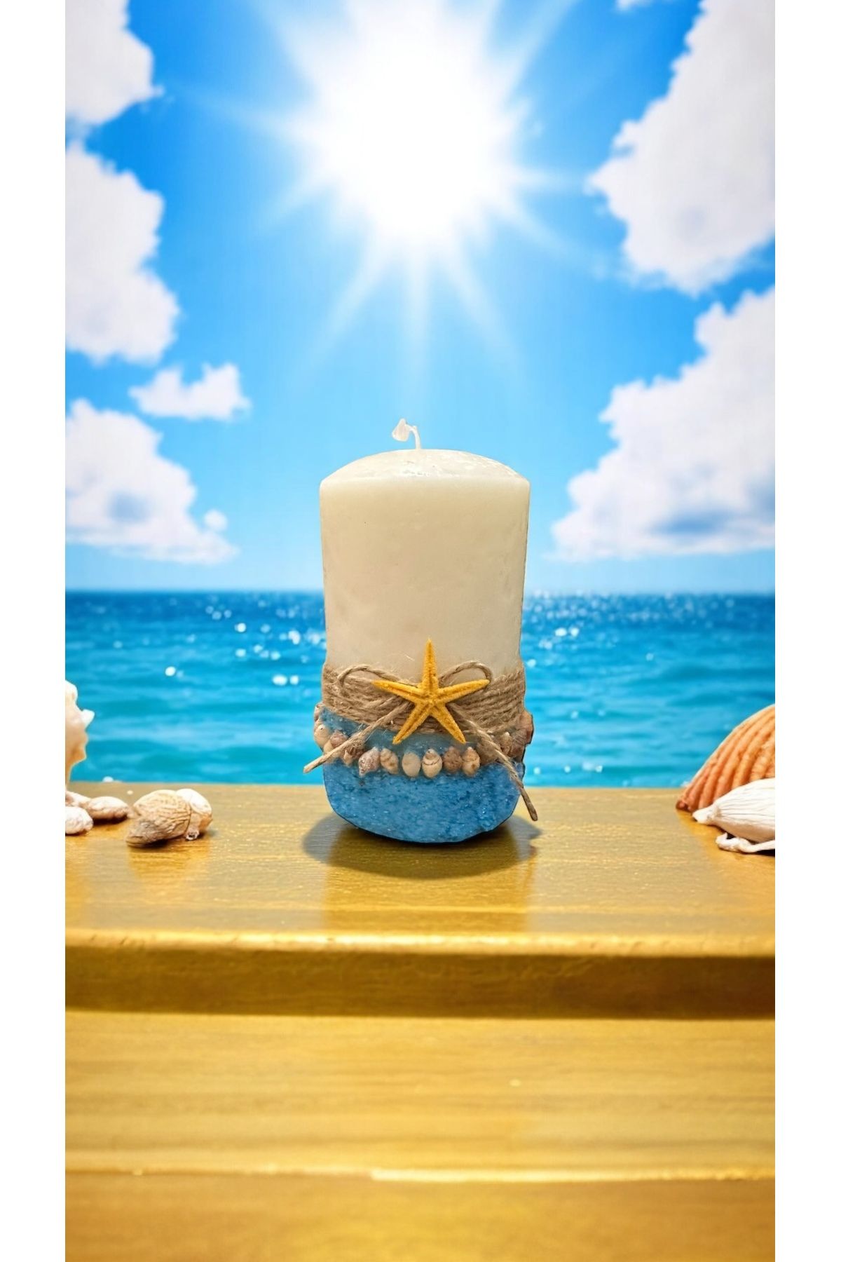 magnocandles Deniz gemici temalı dekoratif mum