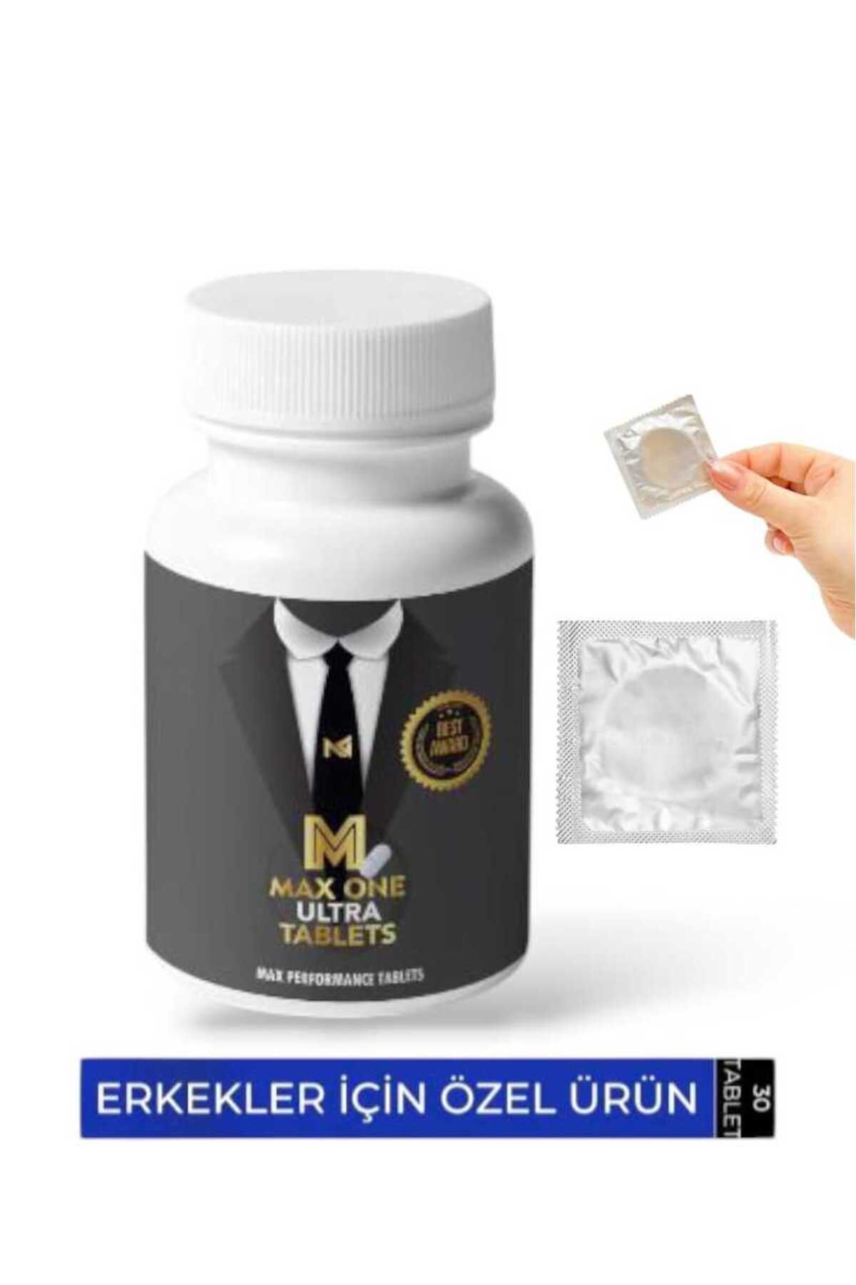 MEDİCREAM Max One Ultra Erkeklere Özel Cınsel Performans Arttıran 30'lu + Prezervatif HEDİYE