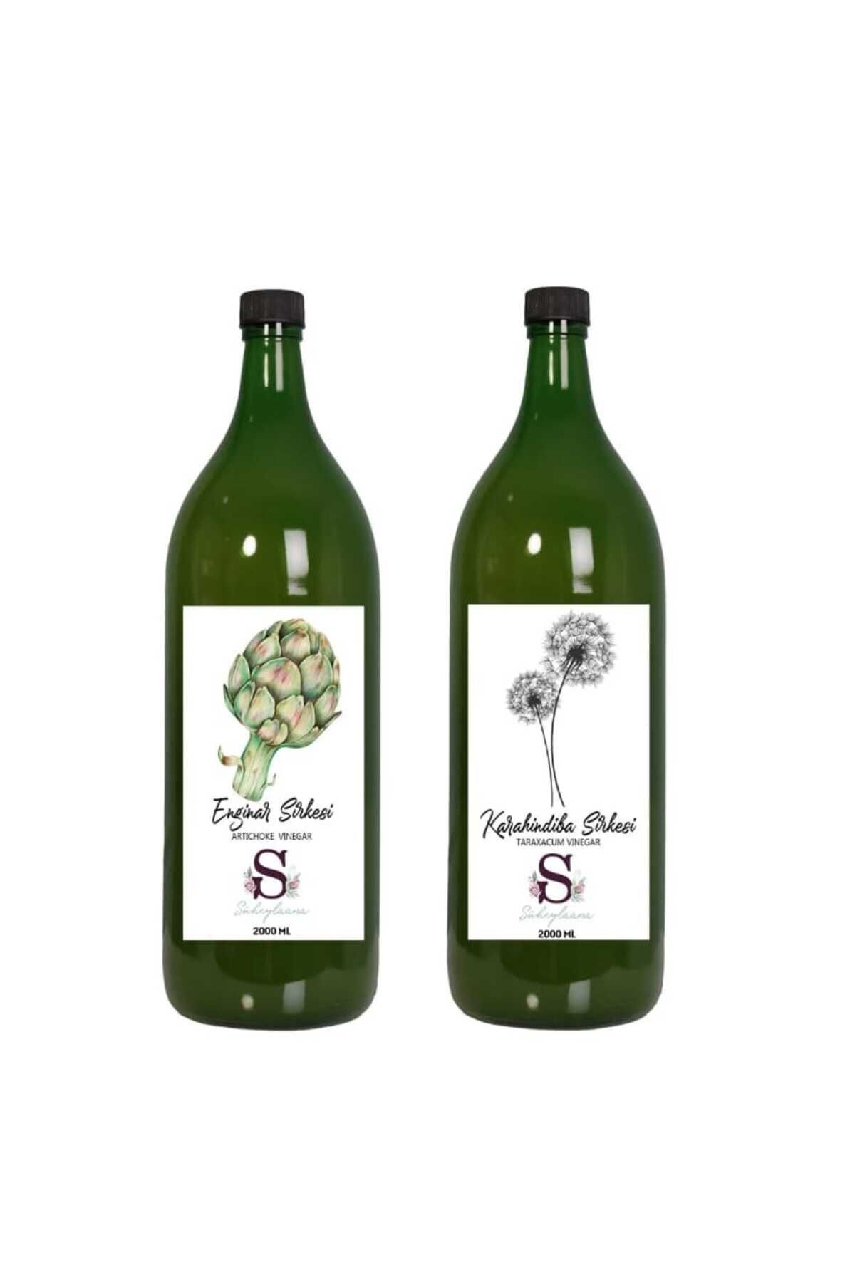 Süheylaana Doğal Enginar Sirkesi 2000 Ml - Doğal Karahindiba Sirkesi 2000 Ml